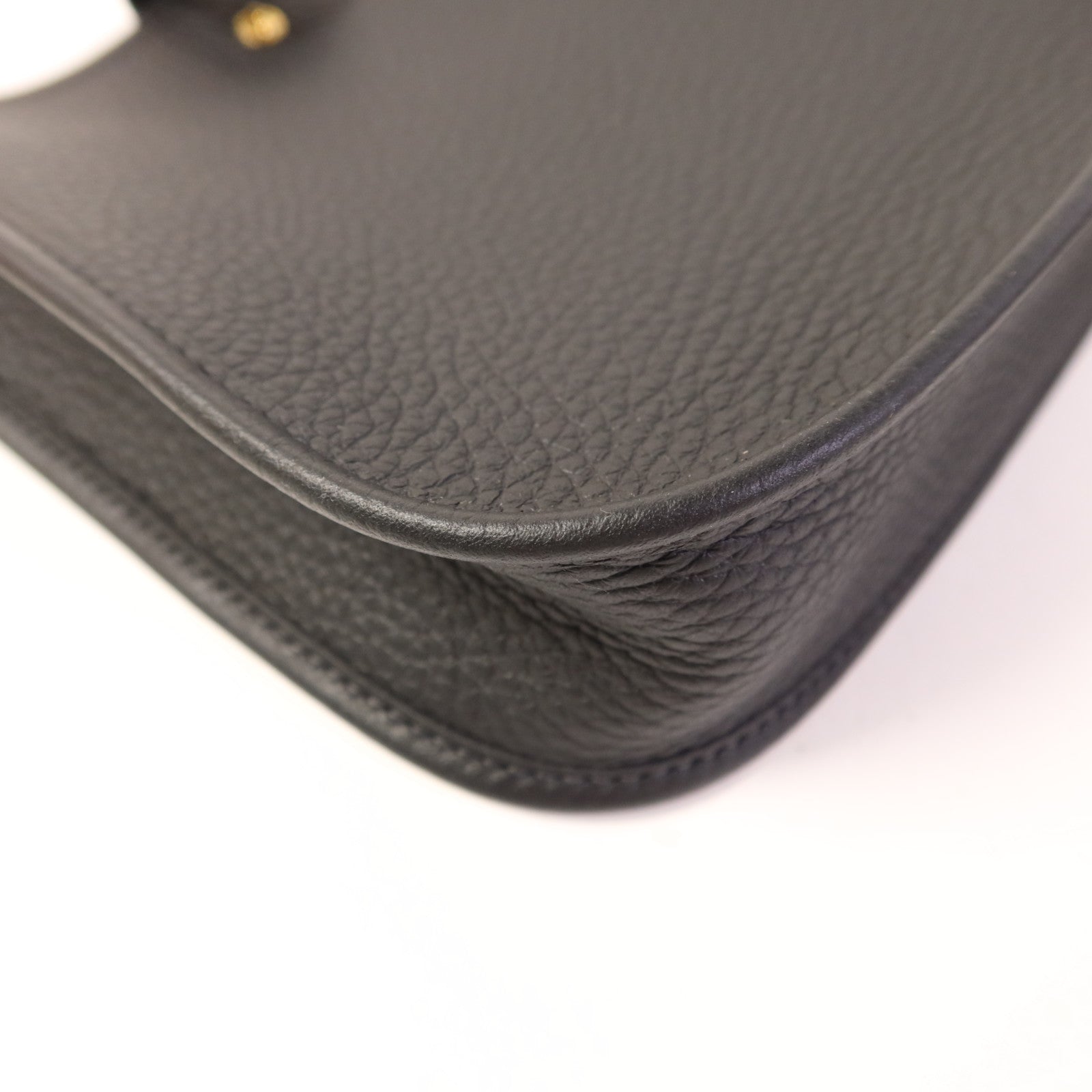 HERMES Clemence皮革Evelyne TPM金扣肩背袋Noir