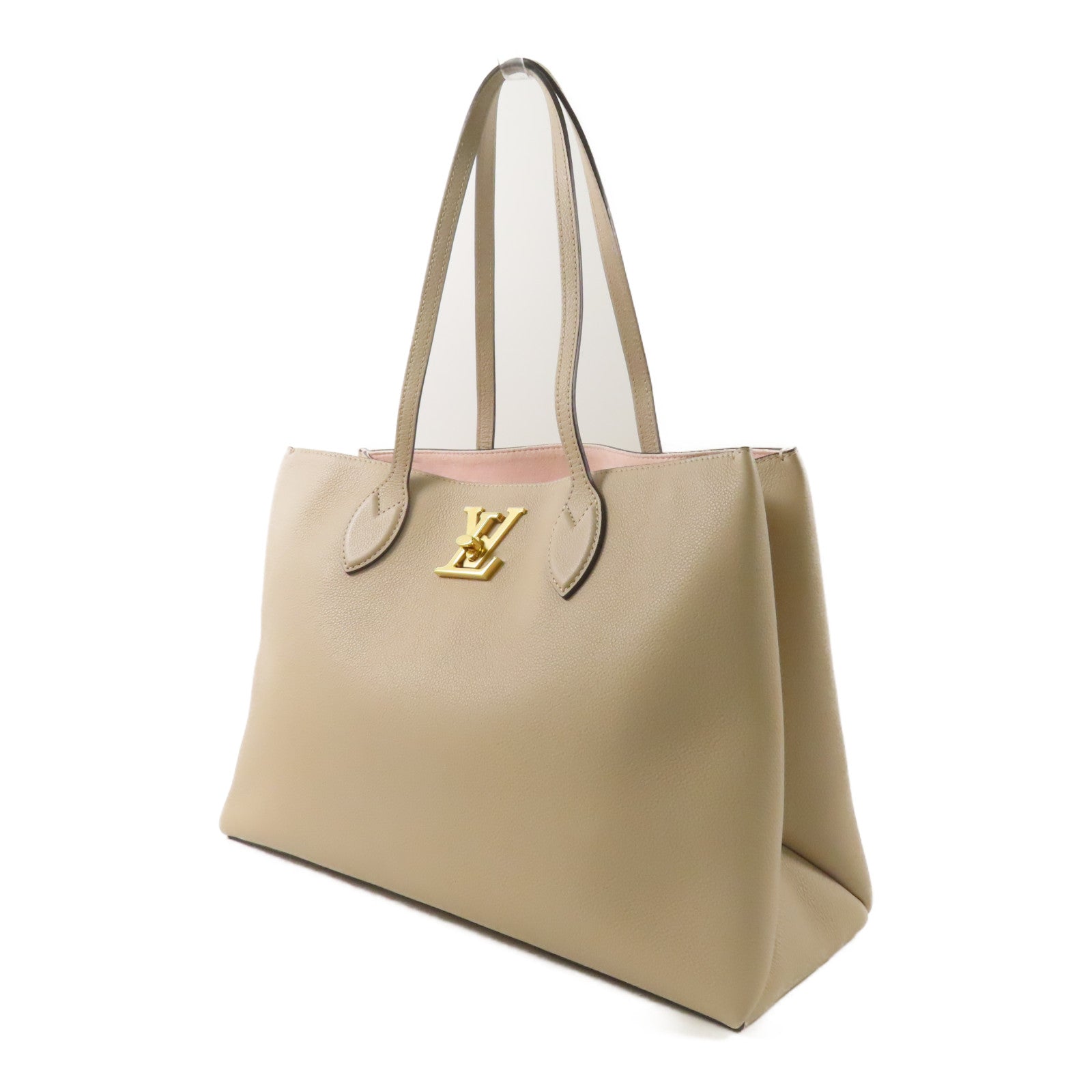 LOUIS VUITTON 牛皮皮革Lockme Shopper Tote金扣肩背袋