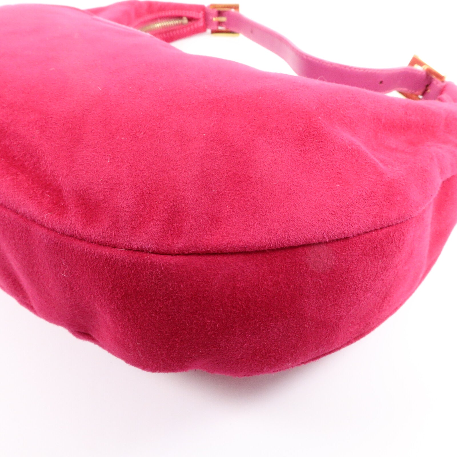 FENDI 麂皮皮革Vintage Hobo肩背袋