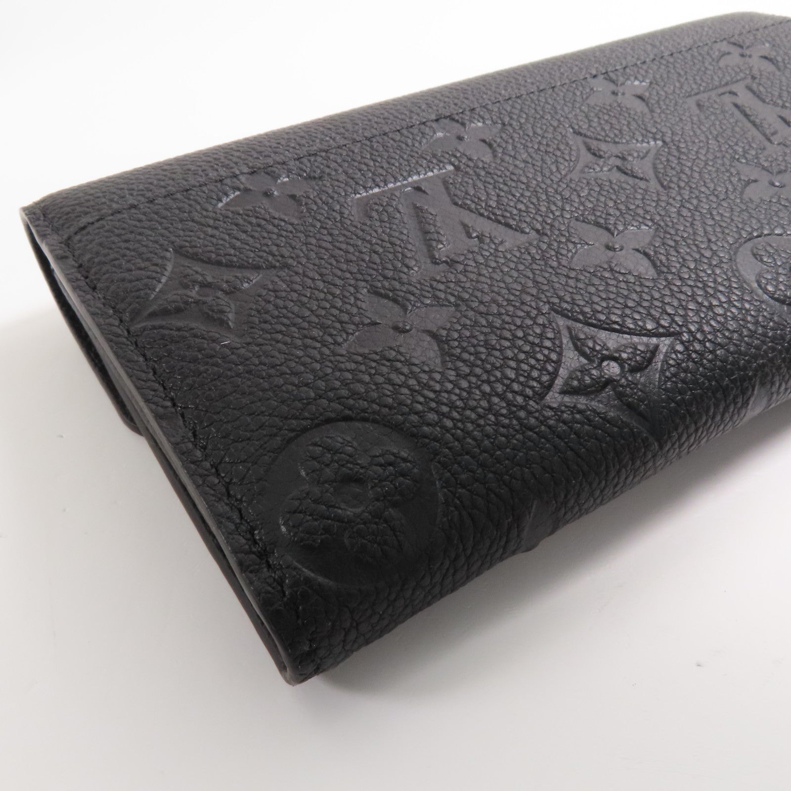 LOUIS VUITTON Monogram Empreinte Sarah Long Wallet金扣長錢包