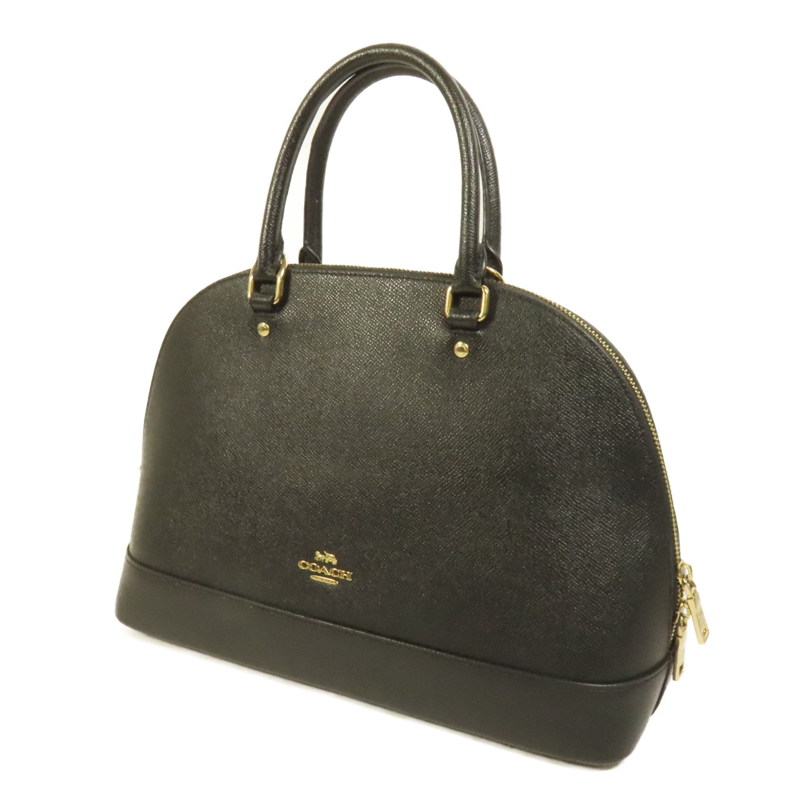 COACH 牛皮皮革Handbag金扣手挽袋