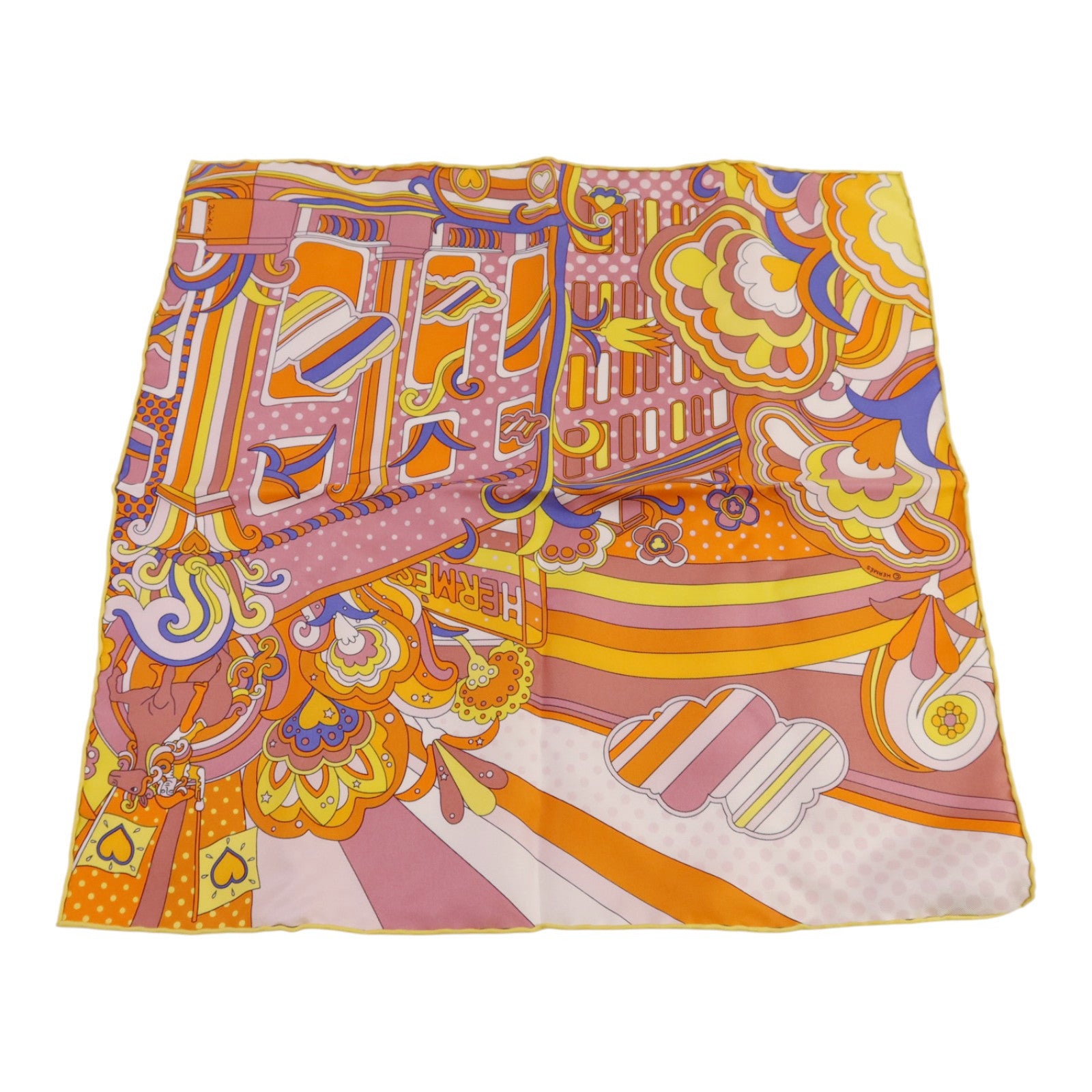 HERMES 絲質Scarf 40x40絲巾