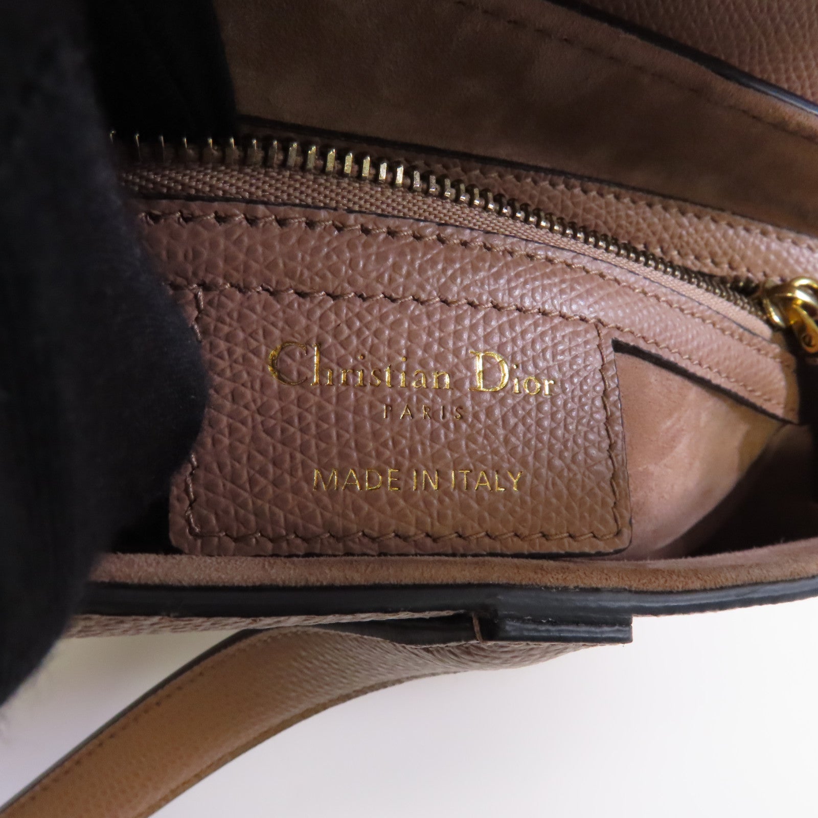 Dior 牛皮皮革Saddle Bag金扣肩背袋粉紅色