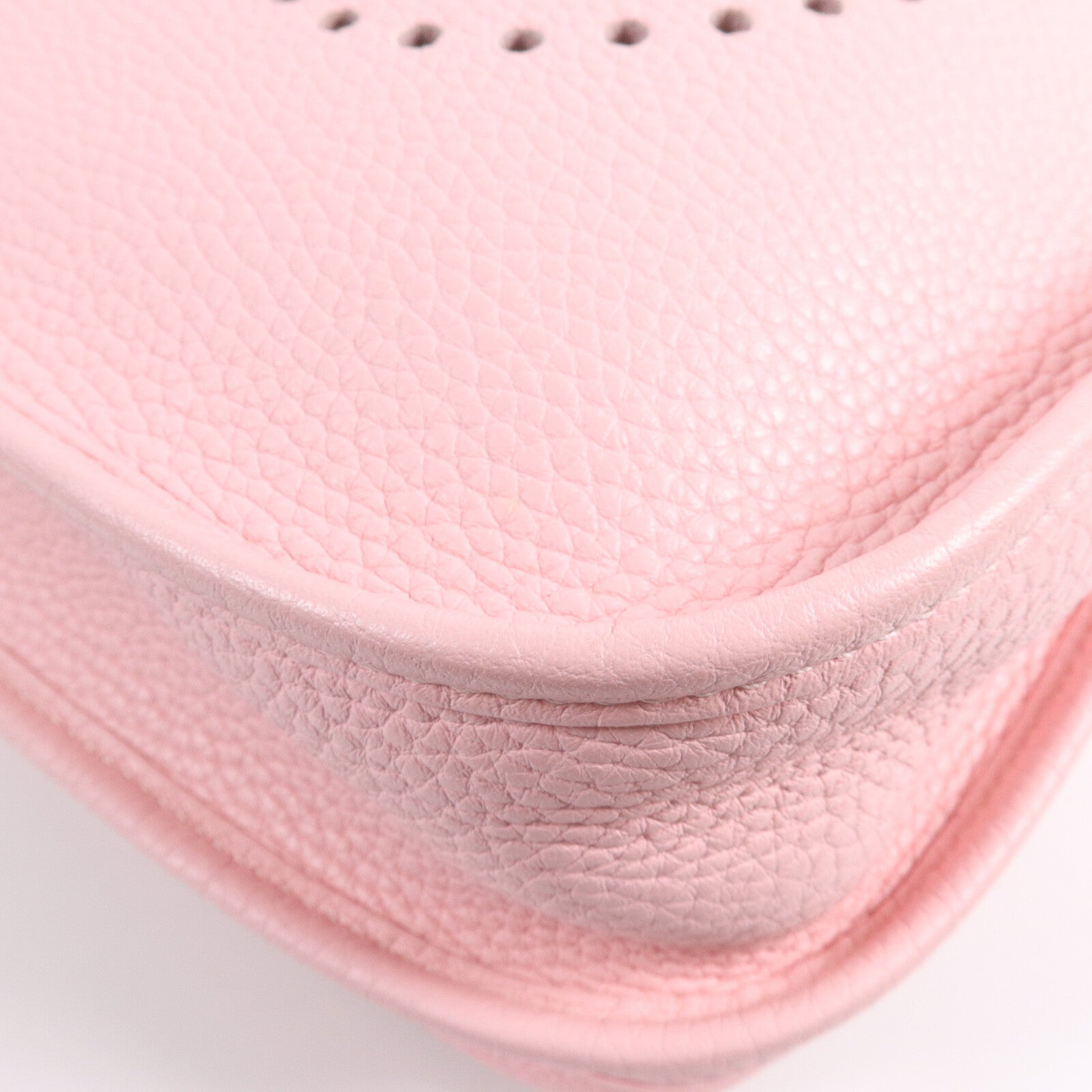 HERMES Clemence皮革Evelyne PM肩背袋Rose Sakura