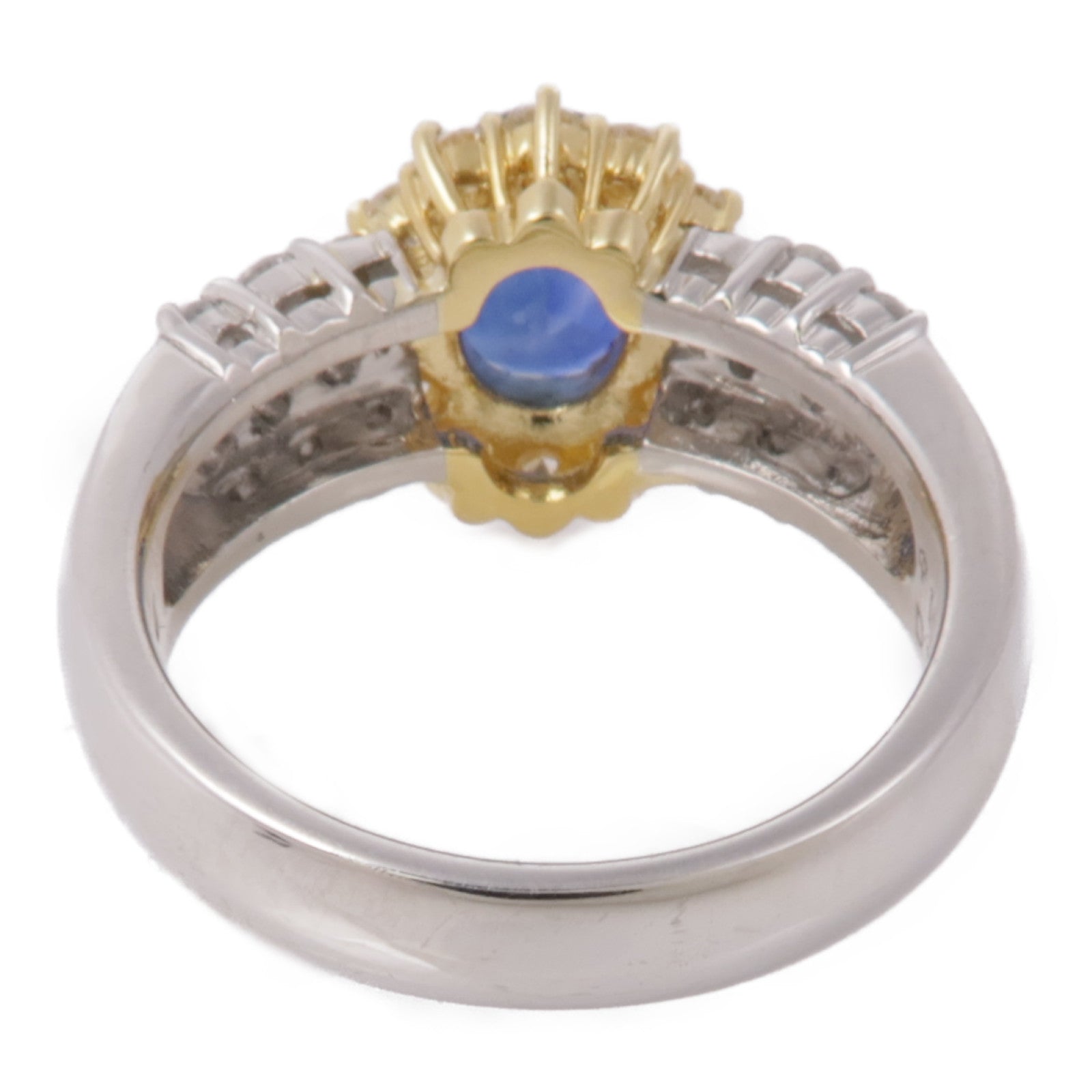 JEWELRY【激減優惠】 PT900鉑金Sapphire/Diamond Ring 藍寶石/鑽石戒指US#5.75