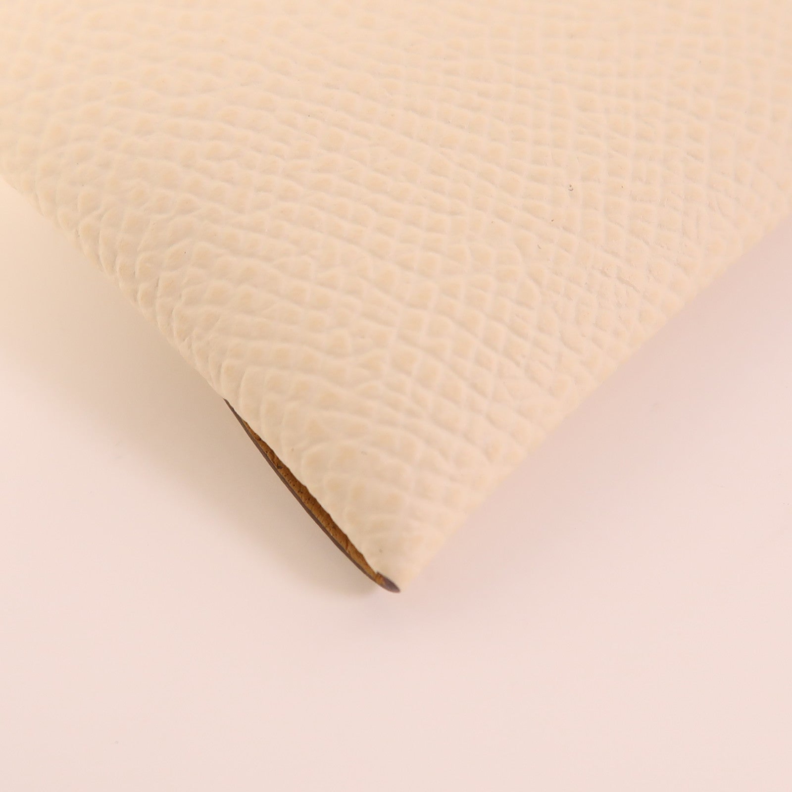 HERMES Epsom皮革Bastia銀扣零錢包Nata