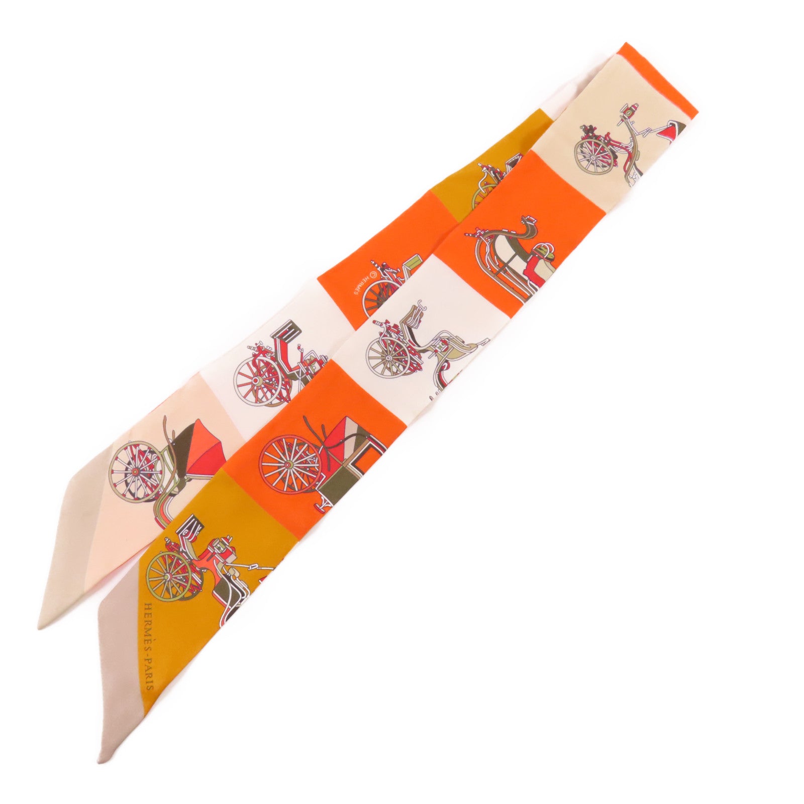 HERMES 絲質Twilly絲巾