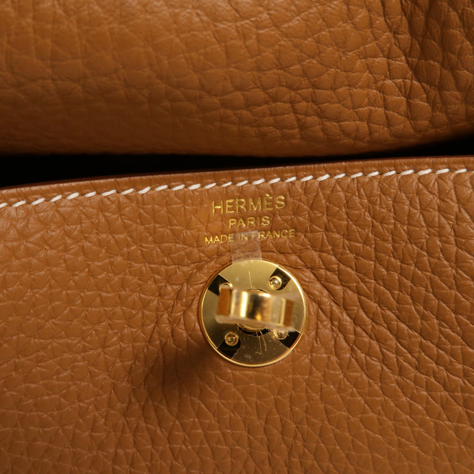 HERMES Clemence皮革Mini Lindy金扣手挽肩背兩用袋
