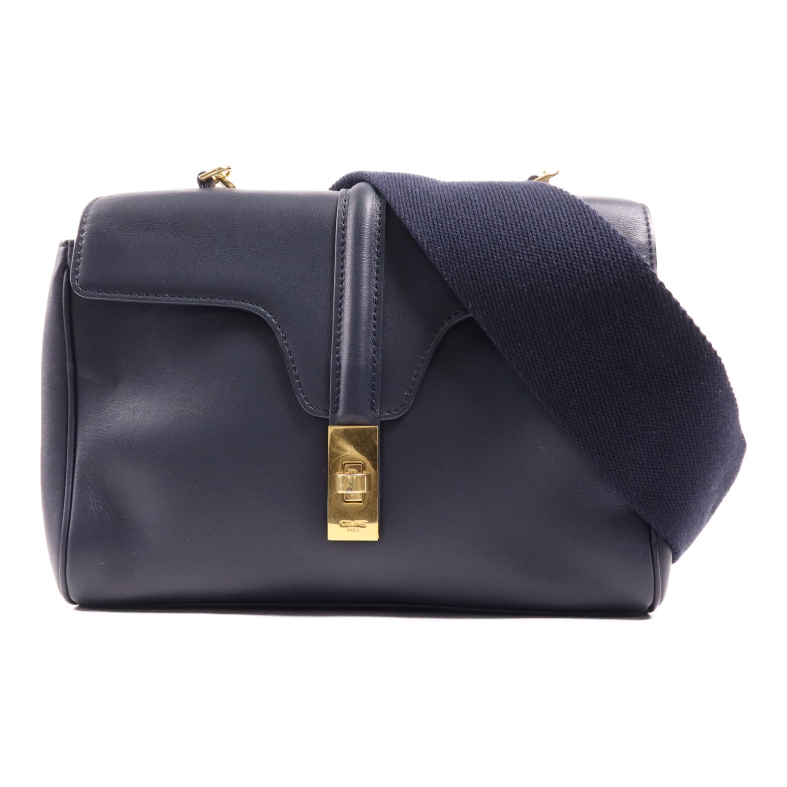 CELINE 羊皮皮革Soft 16金扣肩背袋