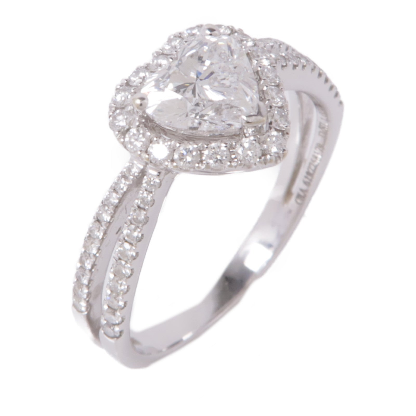 JEWELRY 【激減優惠】18K白金Diamond Ring鑽石戒指US#9.75