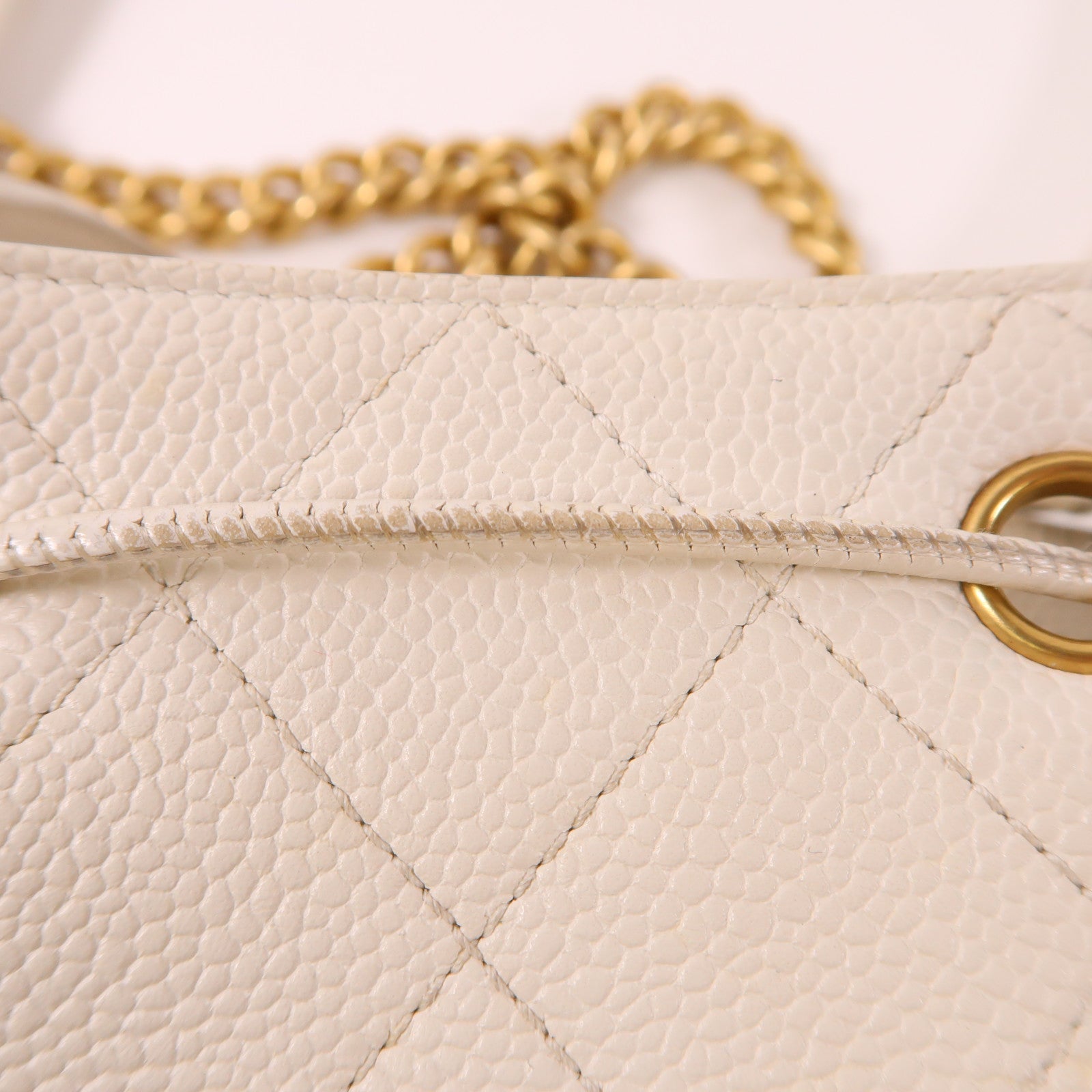 CHANEL 牛皮皮革2 Way Shoulder Bag金扣手挽肩背兩用袋