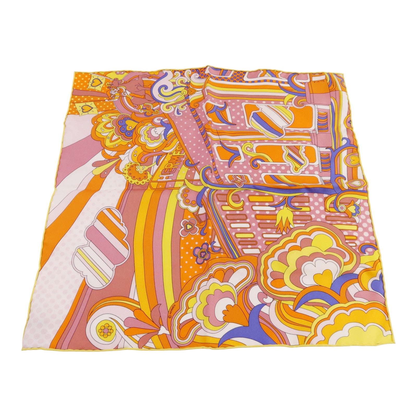HERMES 絲質Scarf 40x40絲巾