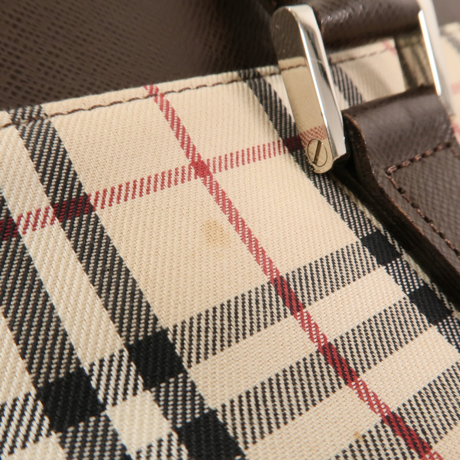 BURBERRY 牛皮皮革/帆布Hand Bag手挽袋