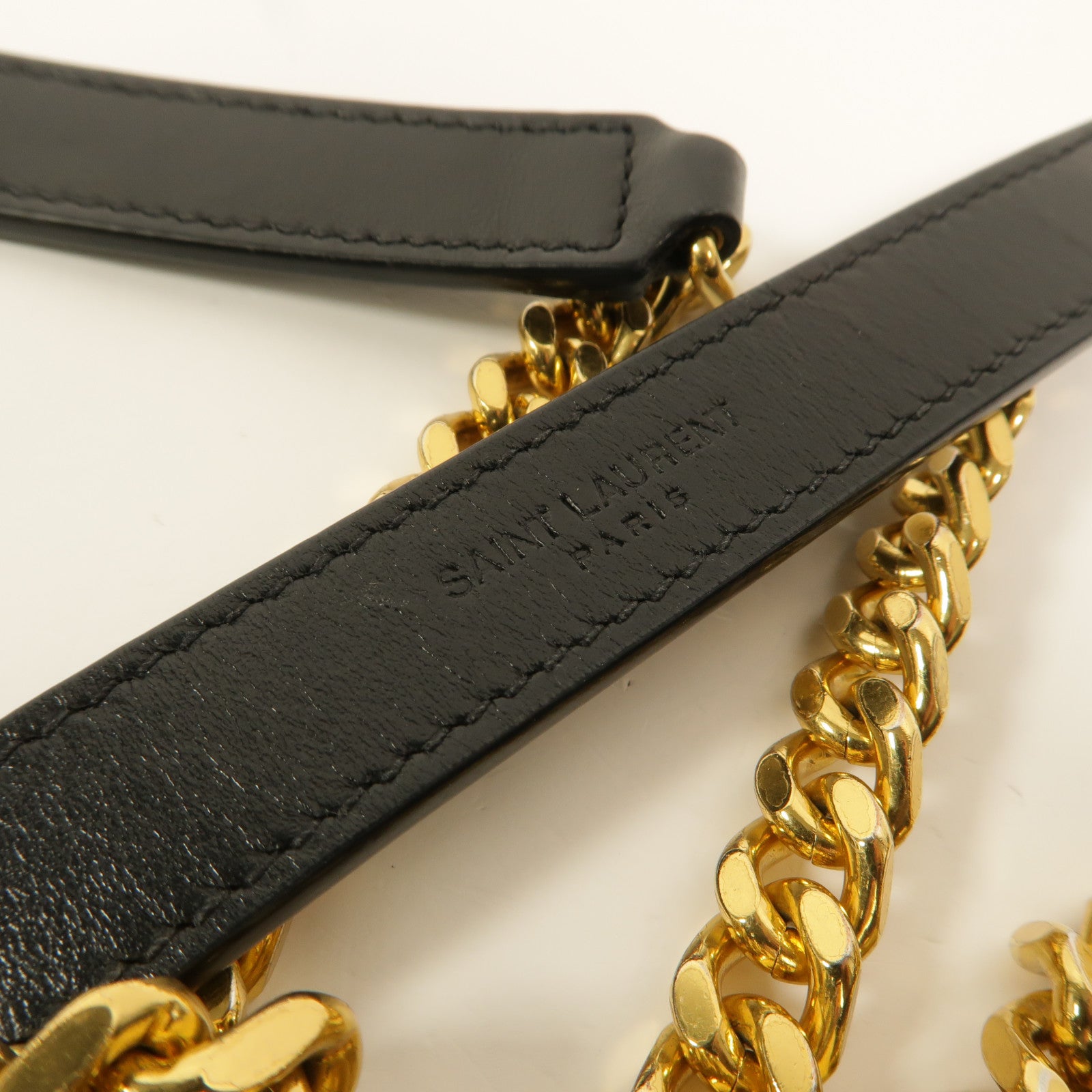 SAINT LAURENT 牛皮皮革Envelope Medium鏈帶肩背袋