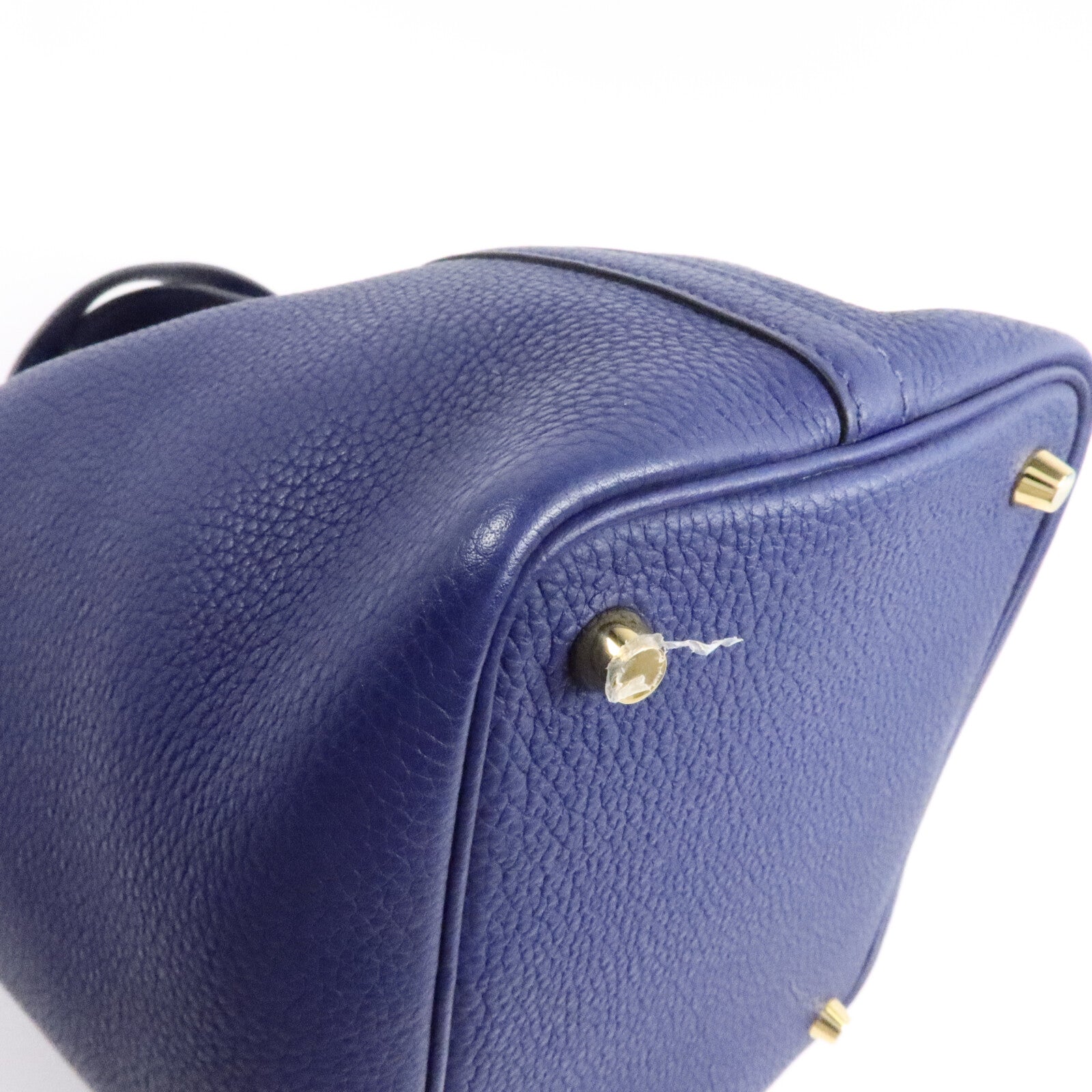 HERMES Clemence Picotin PM手挽袋Deep Bleu