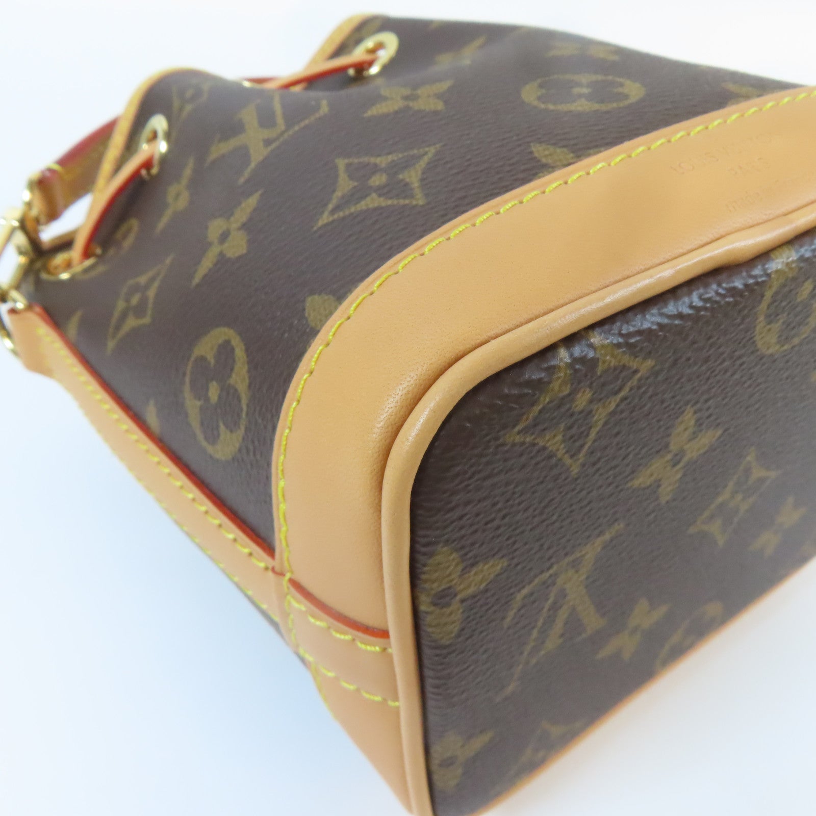 LOUIS VUITTON Monogram Noe Nano金扣手挽肩背兩用袋啡色