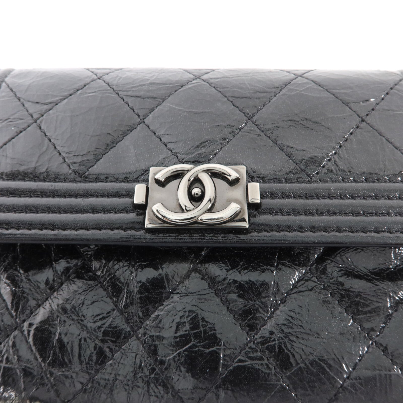 CHANEL 牛皮皮革Boy Chanel Small Flap Wallet錢包
