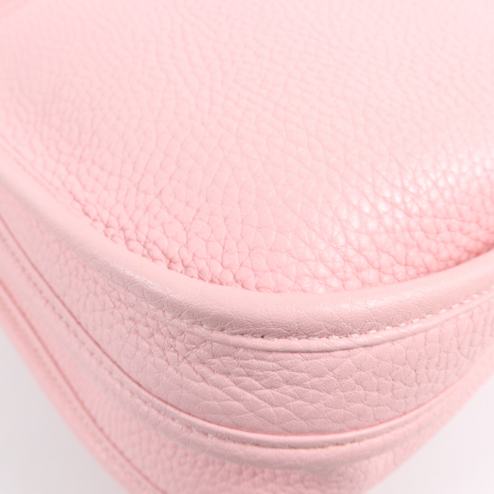 HERMES Clemence皮革Evelyne PM肩背袋Rose Sakura