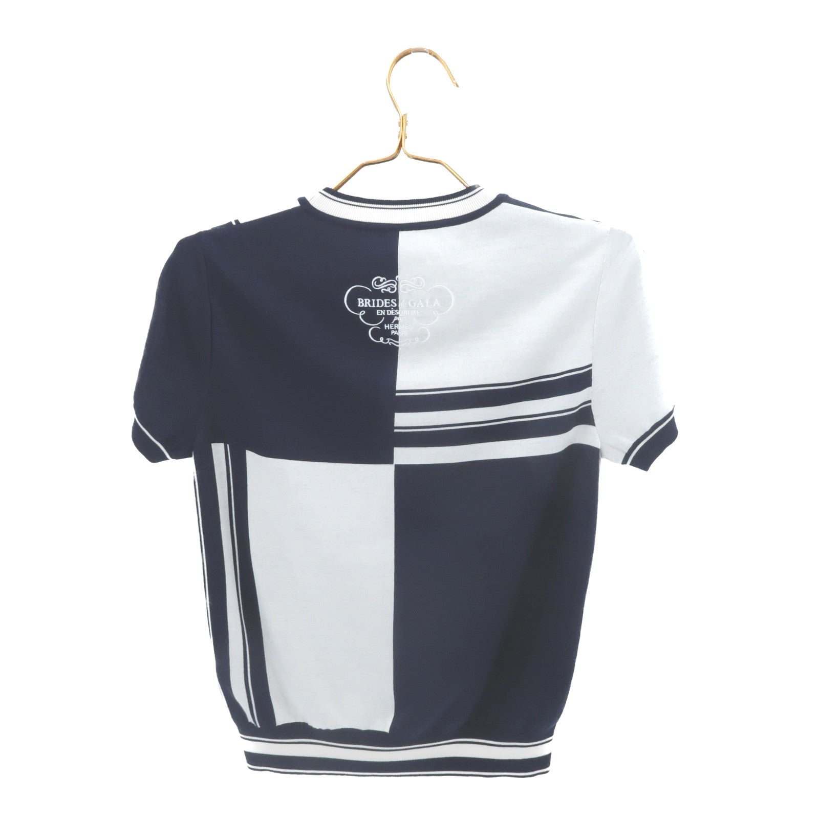 HERMES Silk/Polyamide En Desordre Finesse Short Knitwear針織