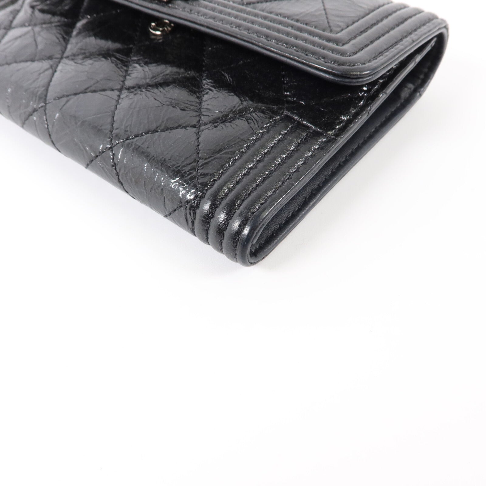 CHANEL 牛皮皮革Boy Chanel Small Flap Wallet錢包
