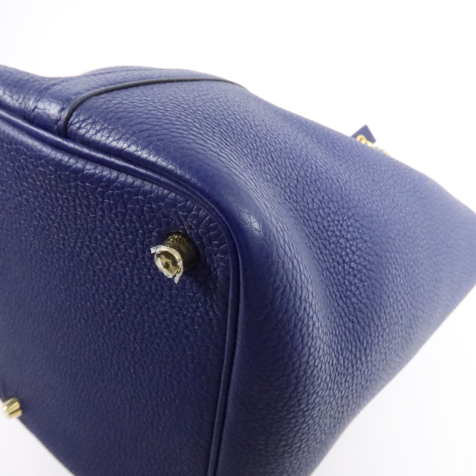 HERMES Clemence Picotin PM手挽袋Deep Bleu