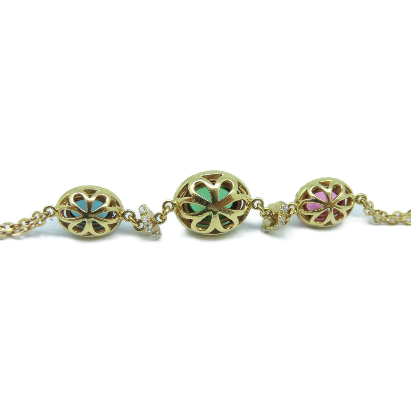 JEWELRY 【激減優惠】18K玫瑰金Tourmaline Diamond Bracelet 0.28ct鑽石/0.35ct碧璽手鏈