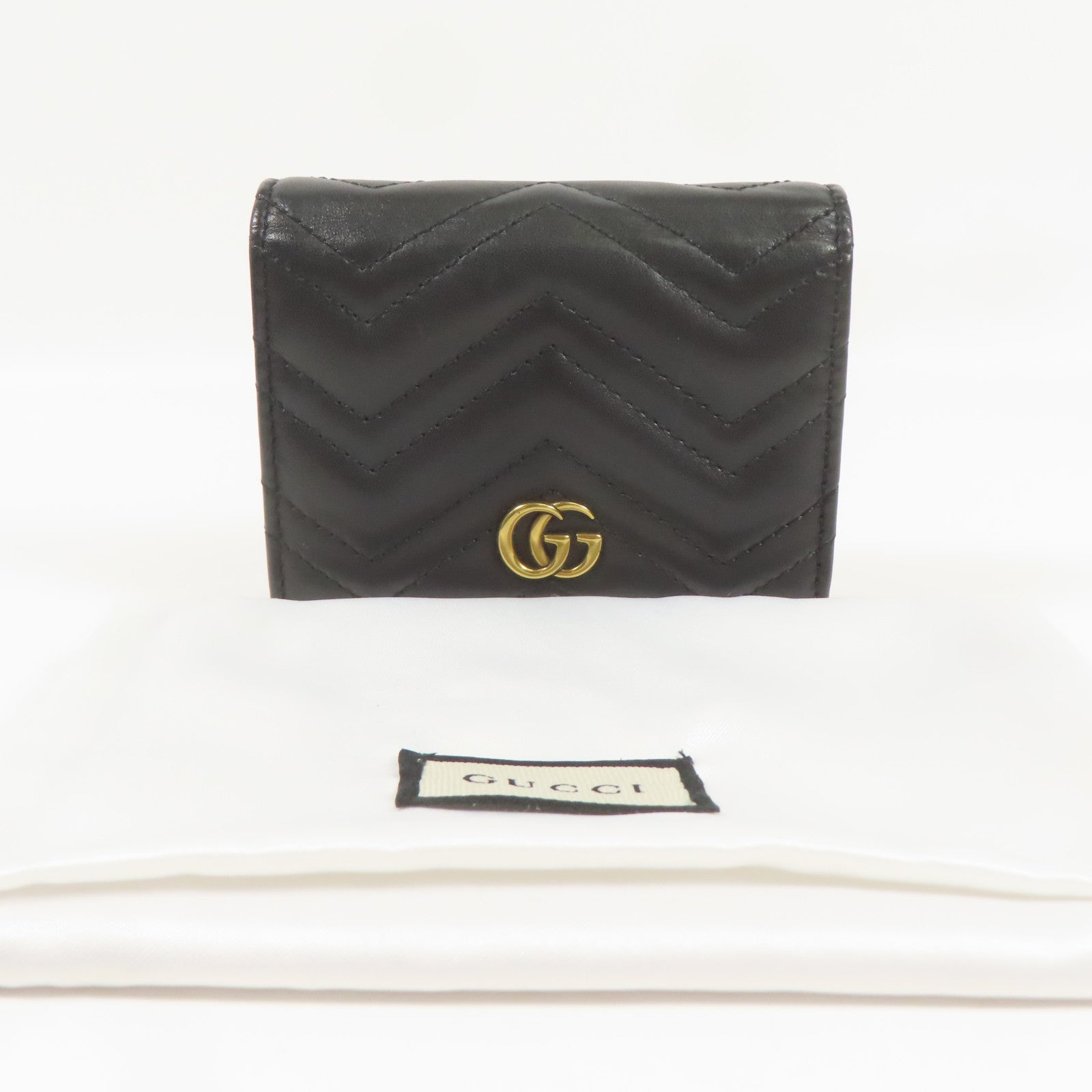 GUCCI 牛皮皮革Wallet金扣錢包
