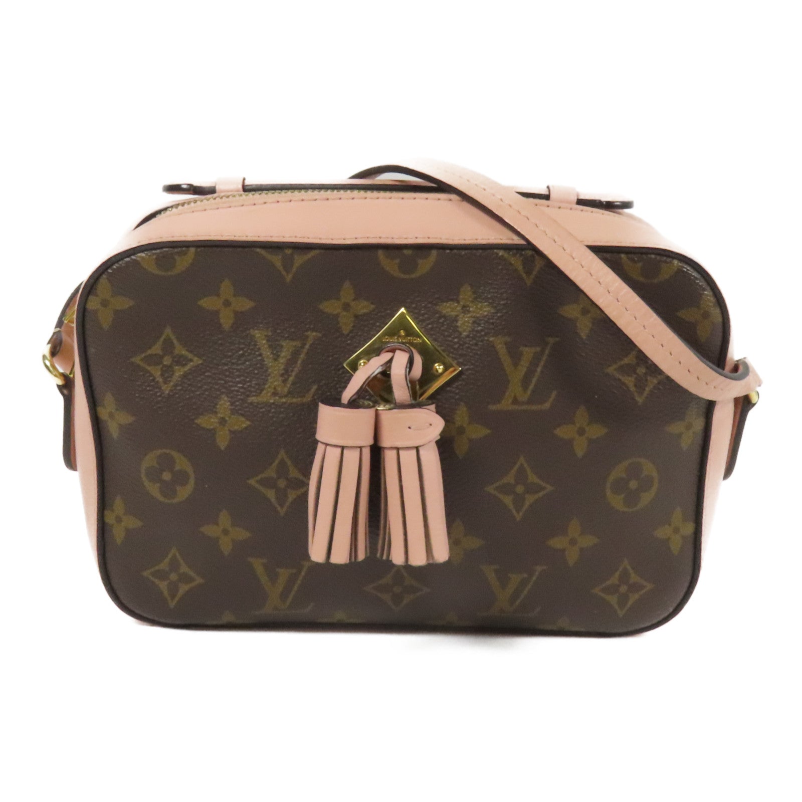 LOUIS VUITTON Monogram Saintonge金扣手挽肩背兩用袋