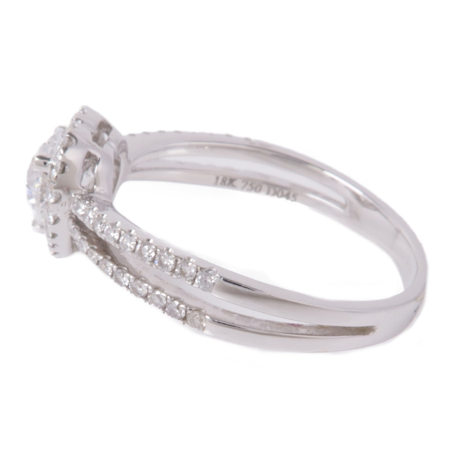 JEWELRY 【激減優惠】18K白金Diamond Ring鑽石戒指US#9.75