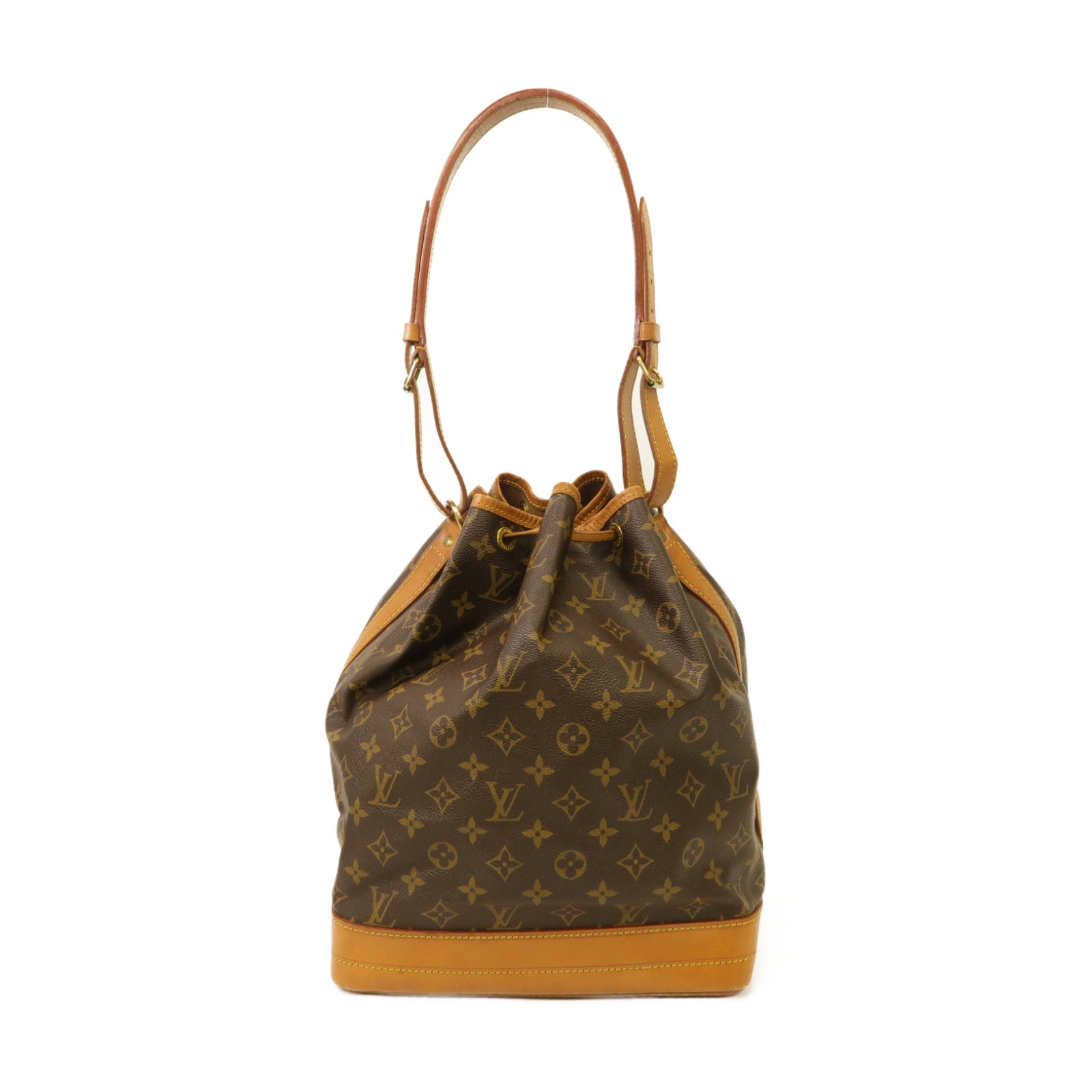LOUIS VUITTON Monogram Noe金扣肩背袋棕色