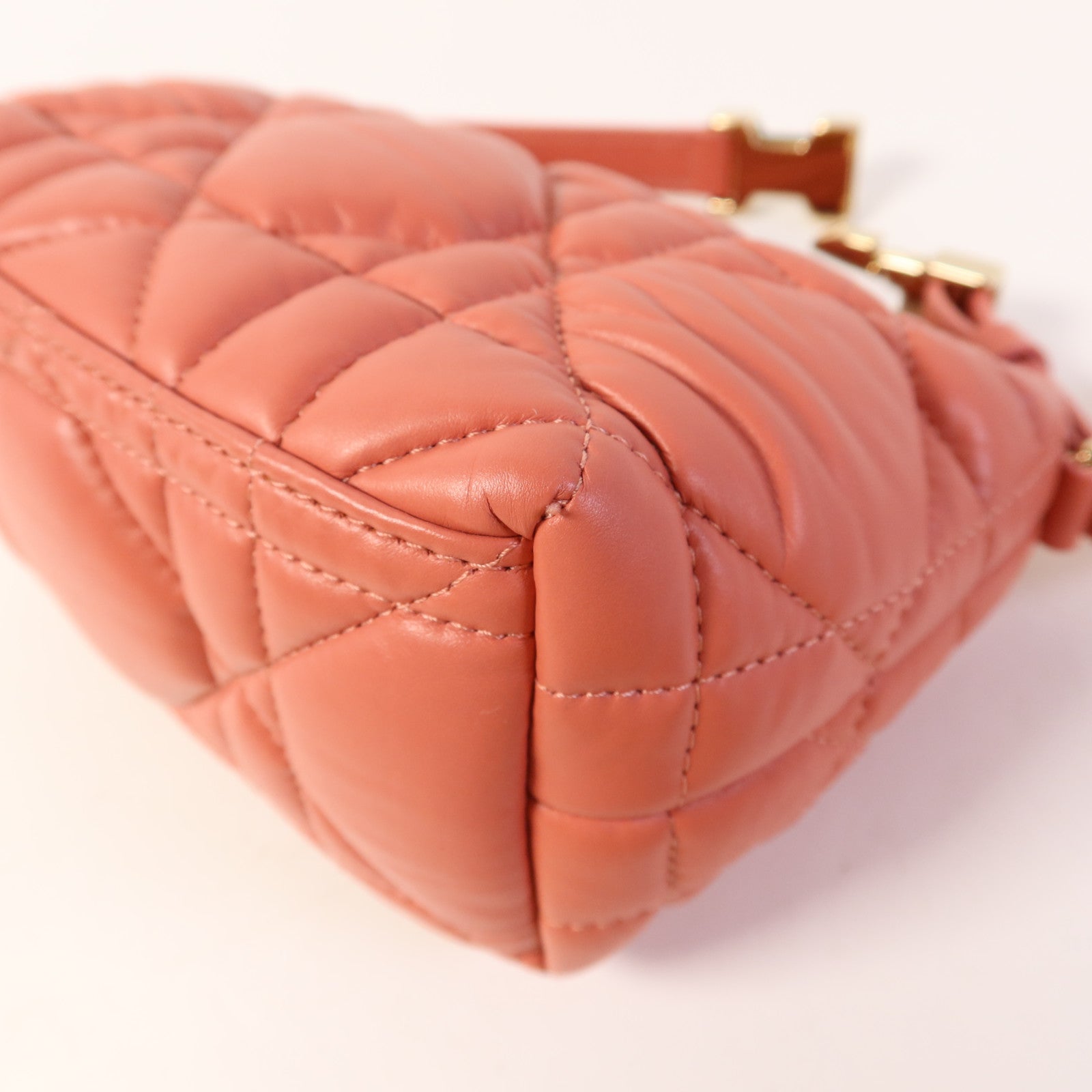 Dior 羊皮皮革Travel Nomad Pouch Small金扣手挽袋