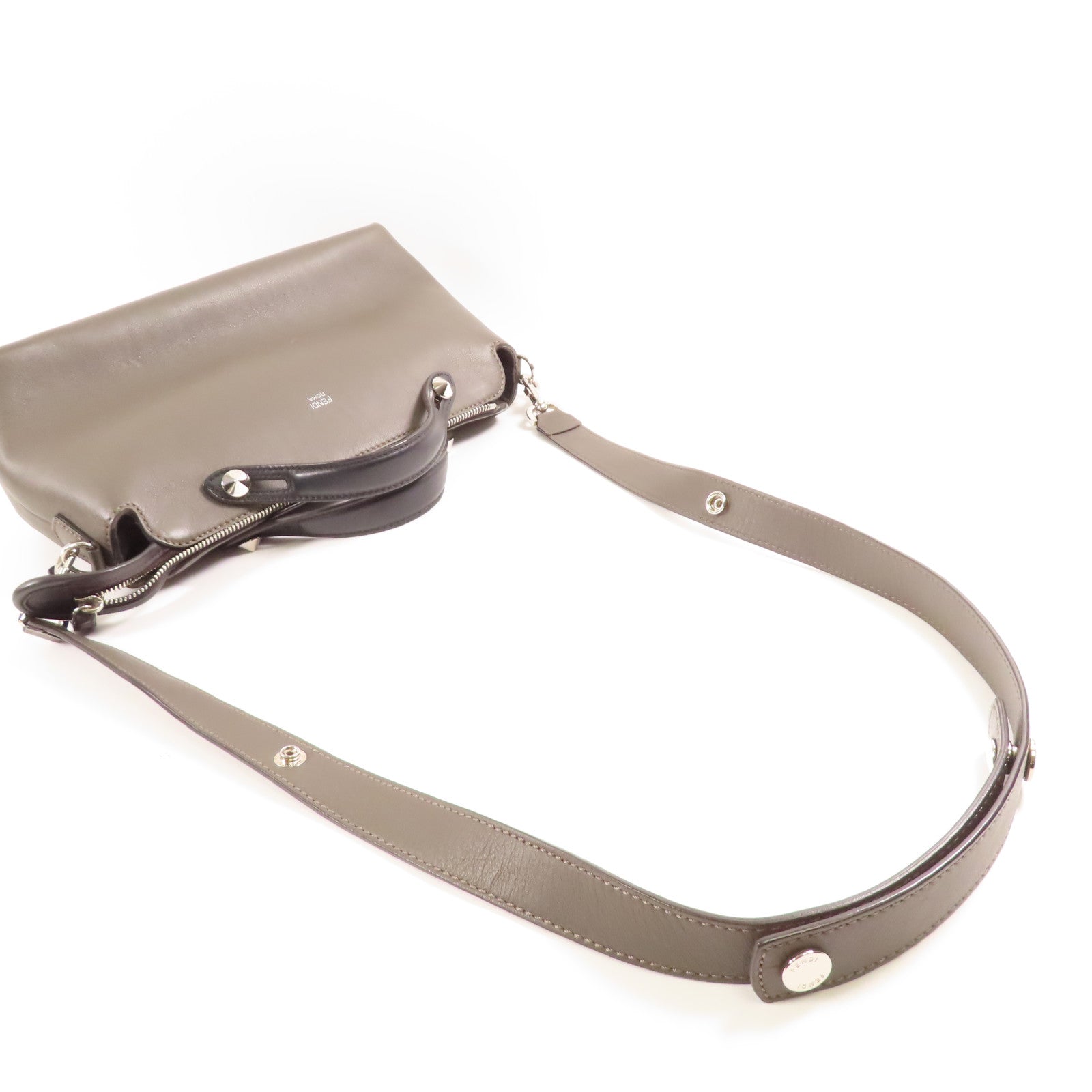 FENDI【激減優惠】 牛皮皮革By The Way銀扣手挽肩背兩用袋