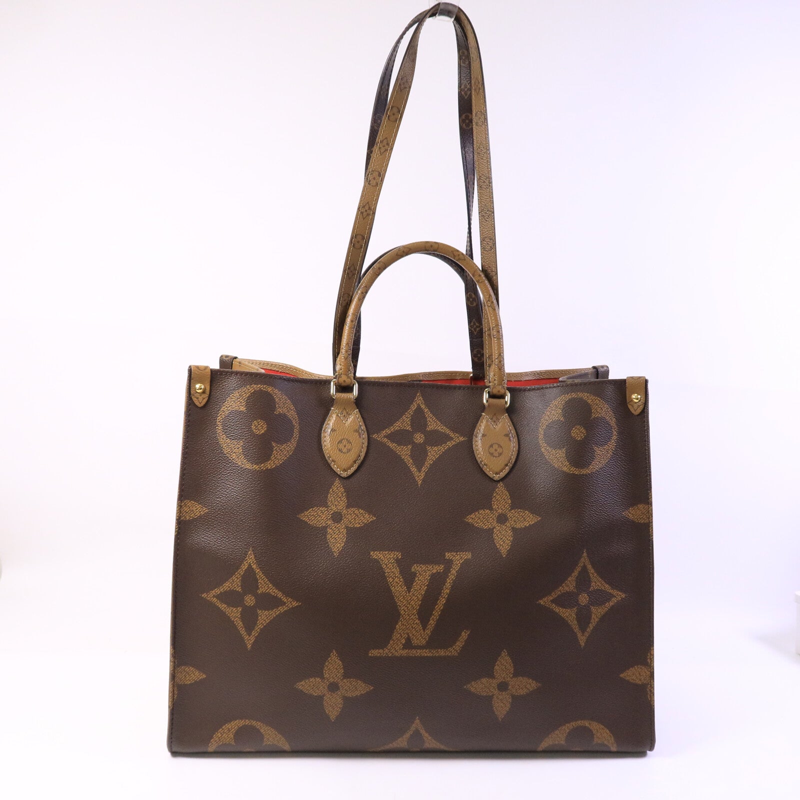 LOUIS VUITTON Monogram Giant OnTheGo GM金扣手挽肩背兩用袋