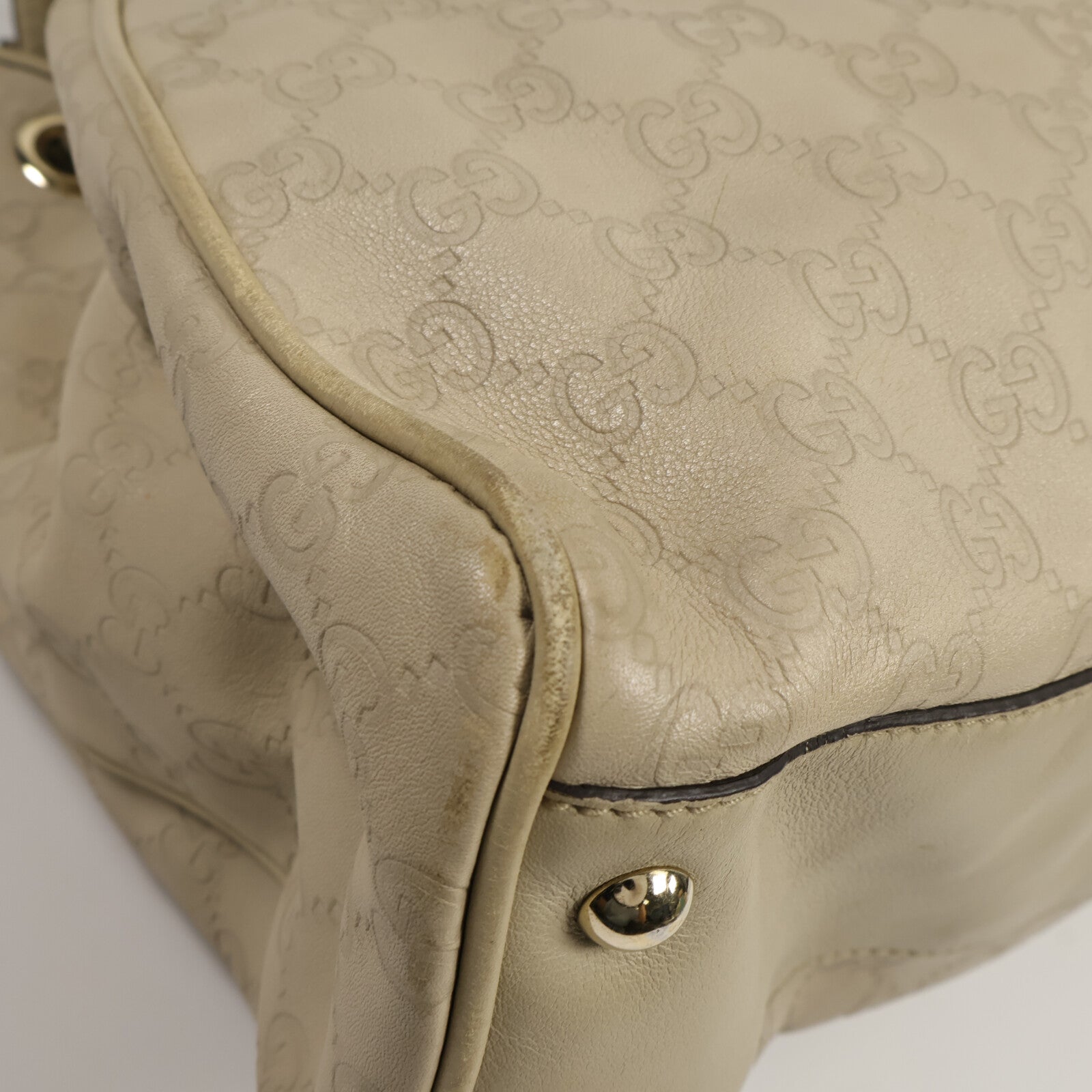 GUCCI 牛皮皮革Guccissima Braided Peggy Tote肩背袋