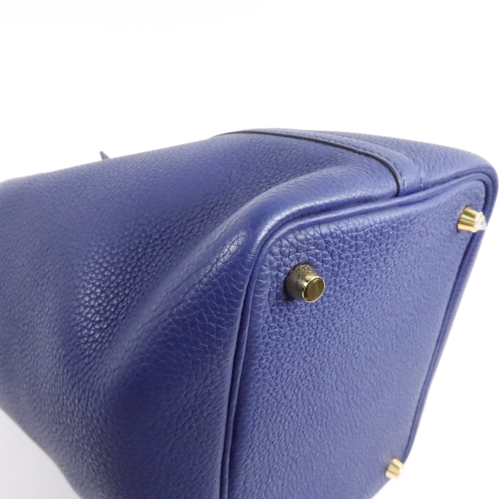 HERMES Clemence Picotin PM手挽袋Deep Bleu
