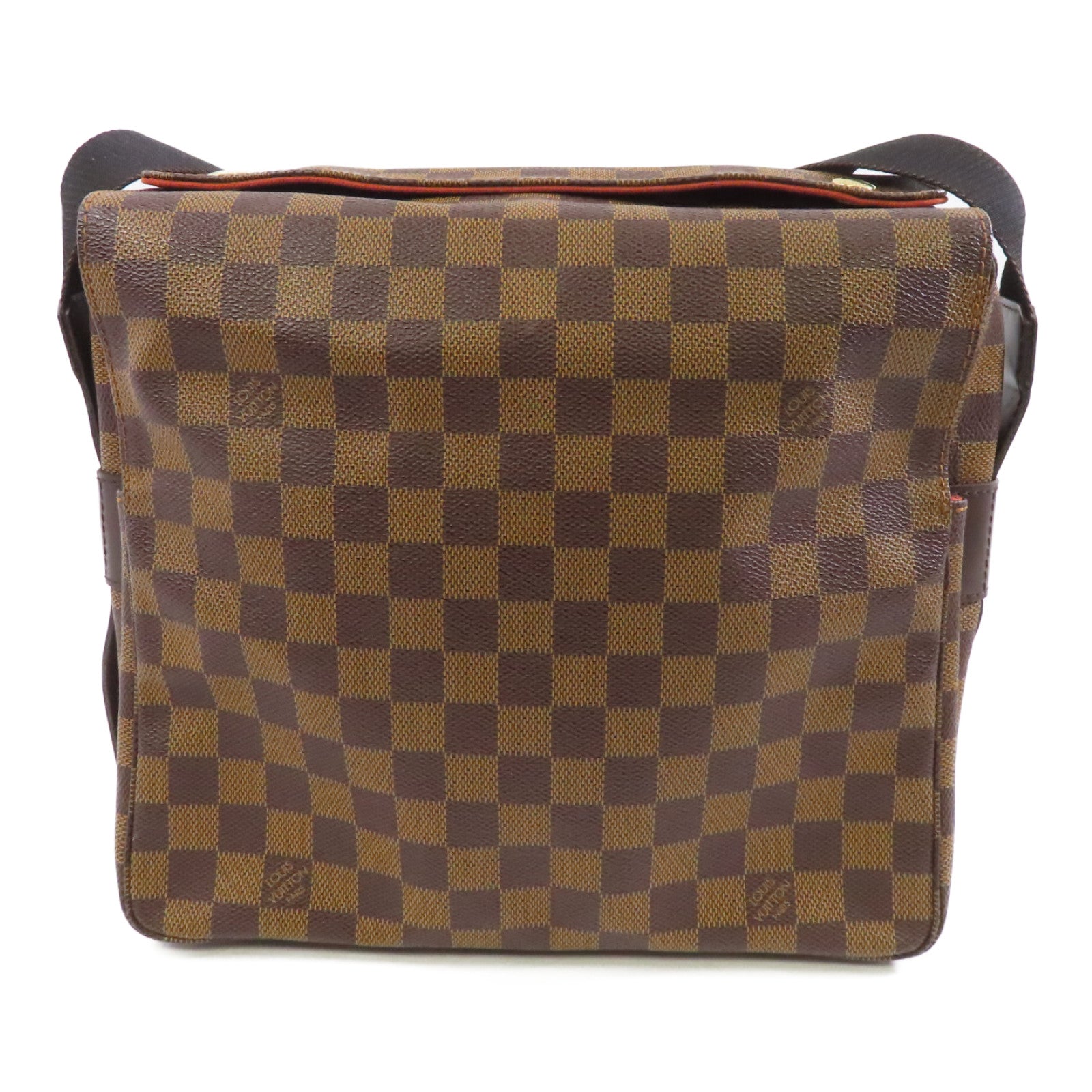 LOUIS VUITTON (PRICE DOWN) LV GHW Naviglio Messenger Shoulder Bag N45255 Damier Ebene Brown