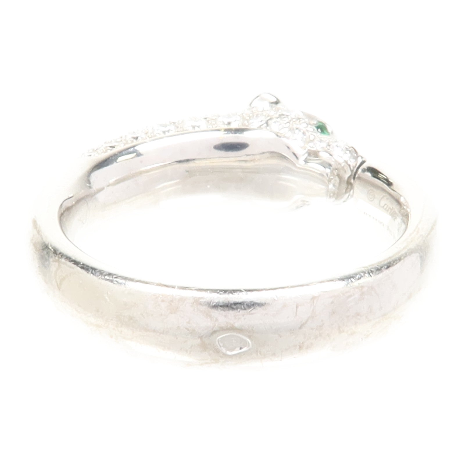 CARTIER 18K白金Diamond Panthere De Cartier鑽石戒指Cartier#54/US#6.75