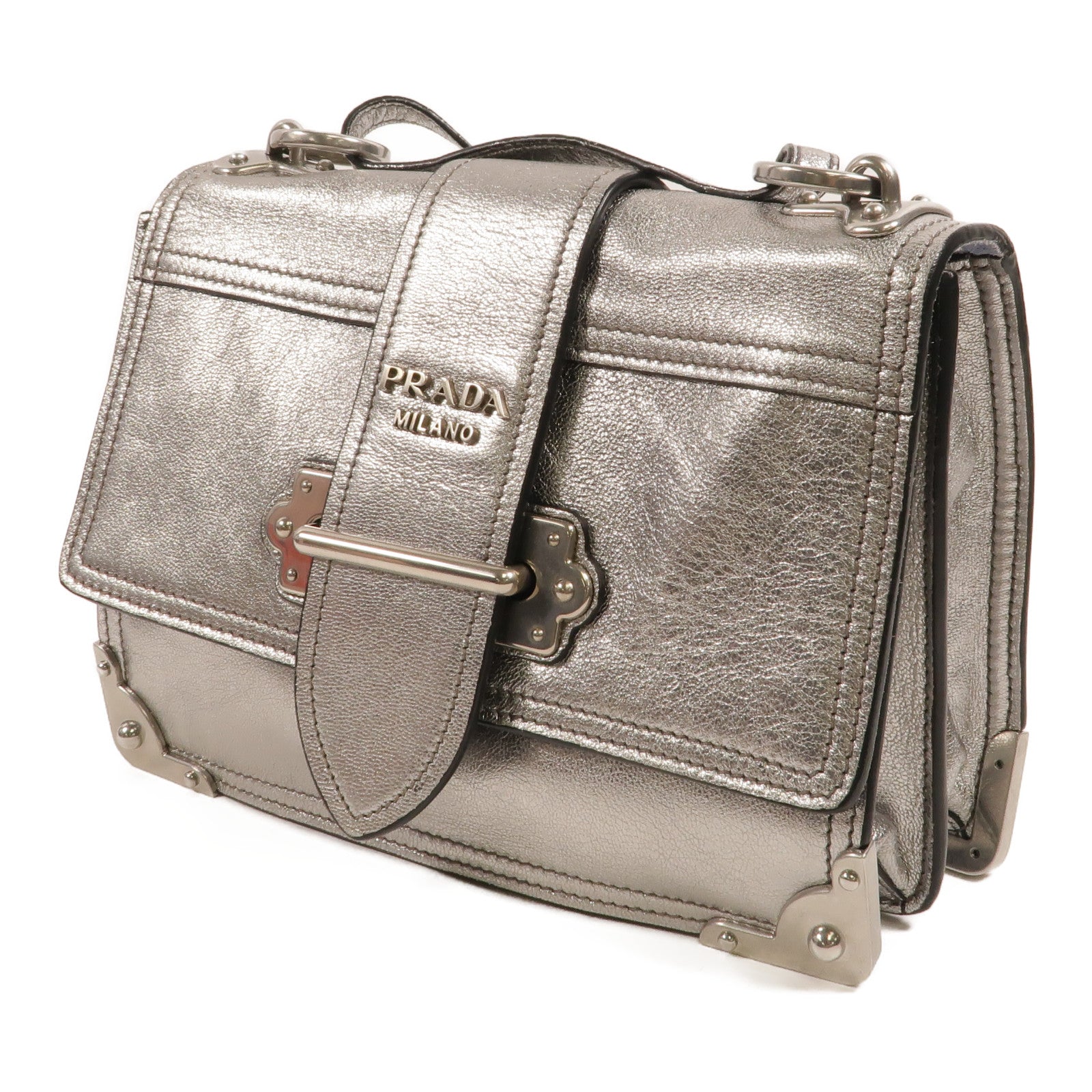 PRADA 牛皮皮革Shoulder Bag肩背袋