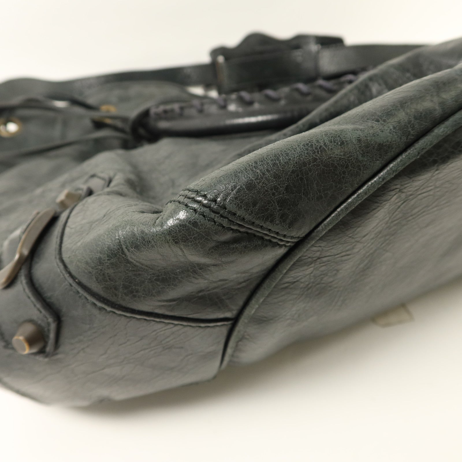 BALENCIAGA 牛皮皮革Classic Pompon手挽肩背兩用袋