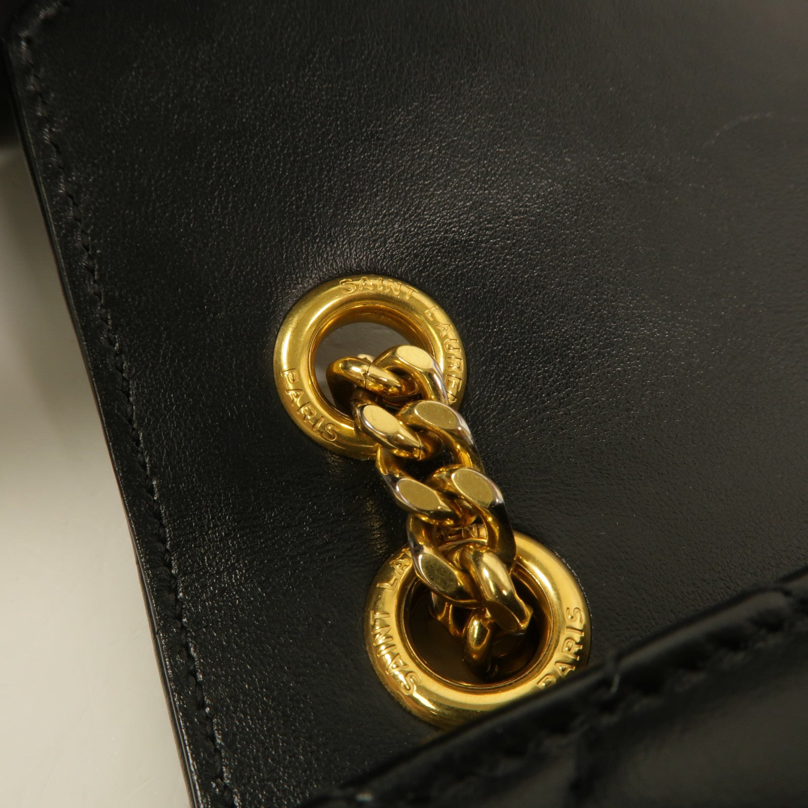 SAINT LAURENT 牛皮皮革Envelope Medium鏈帶肩背袋