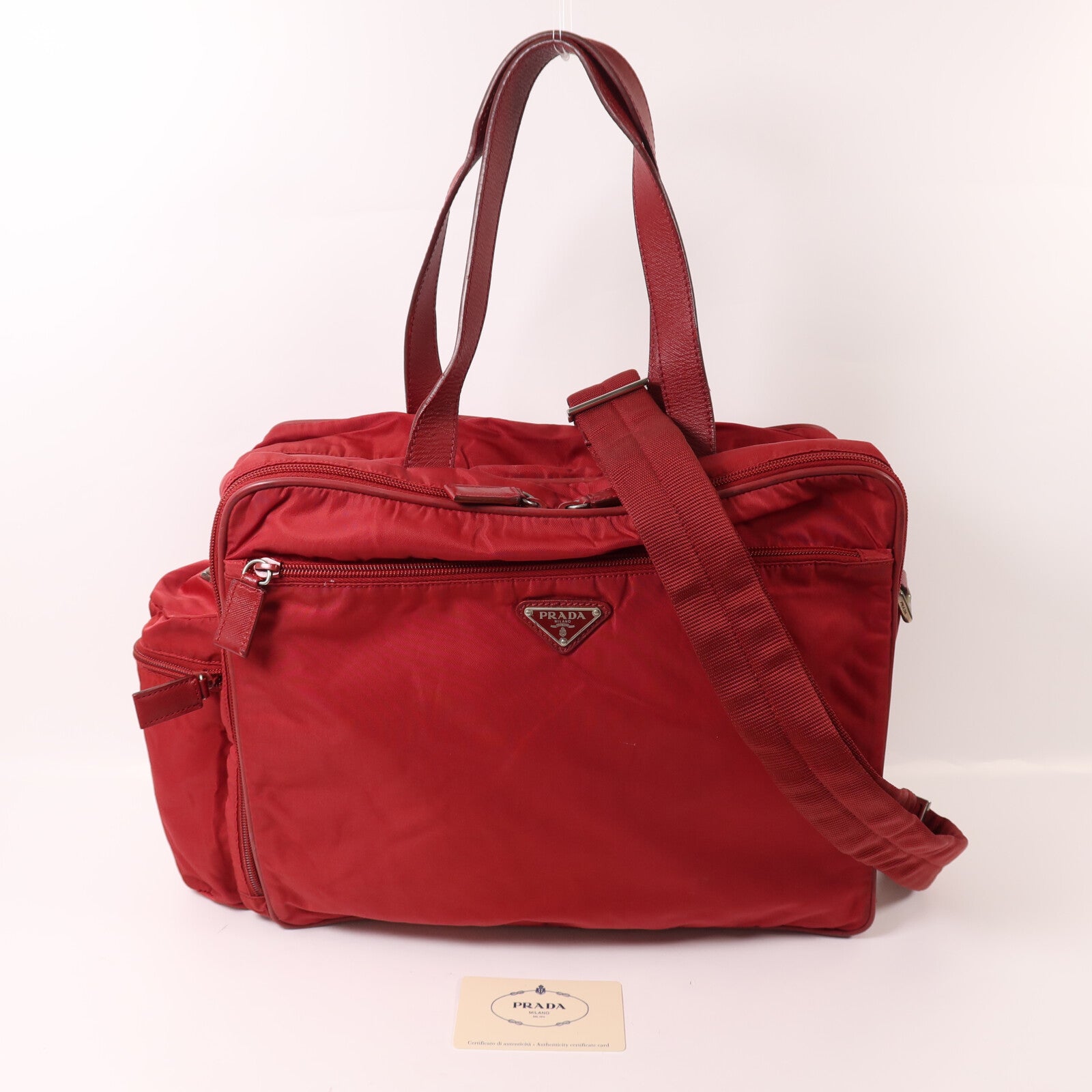 PRADA 尼龍Tessuto Bag手挽肩背兩用袋