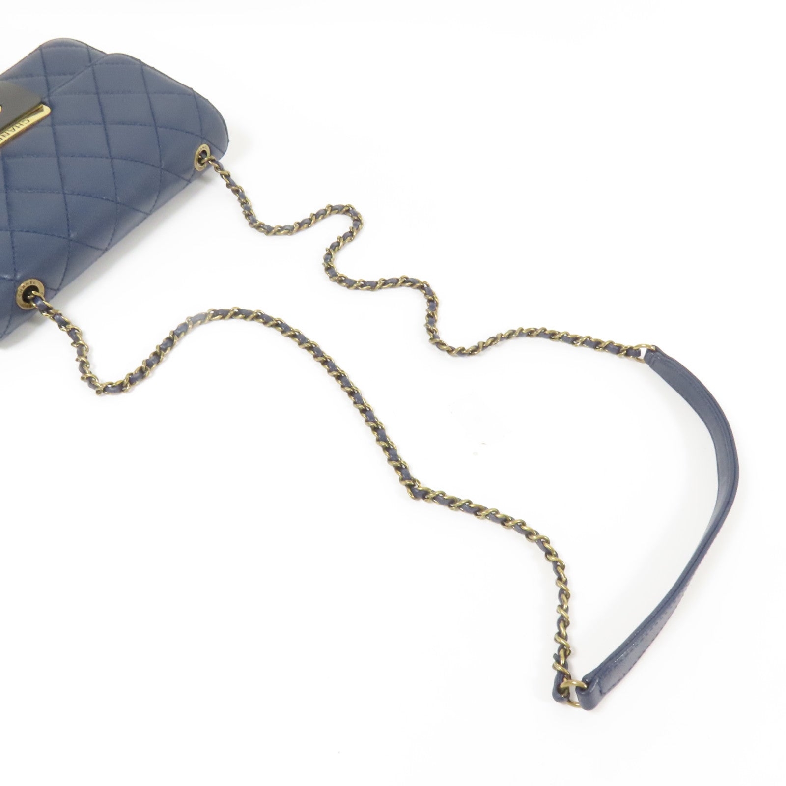 CHANEL 牛皮皮革Shoulder Bag金扣肩背袋