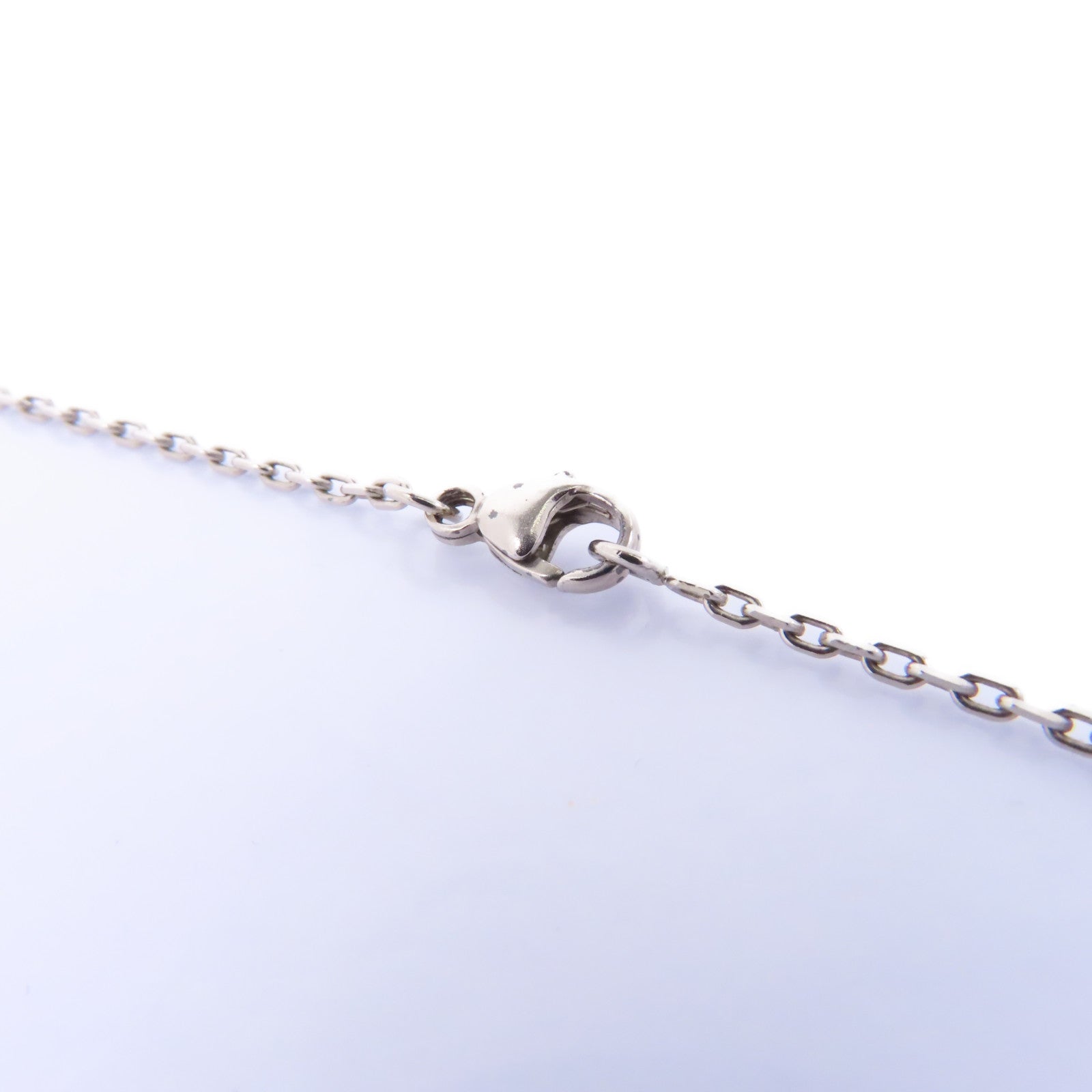 HERMES 金屬Mini Pop H Necklace項鍊白色/銀色