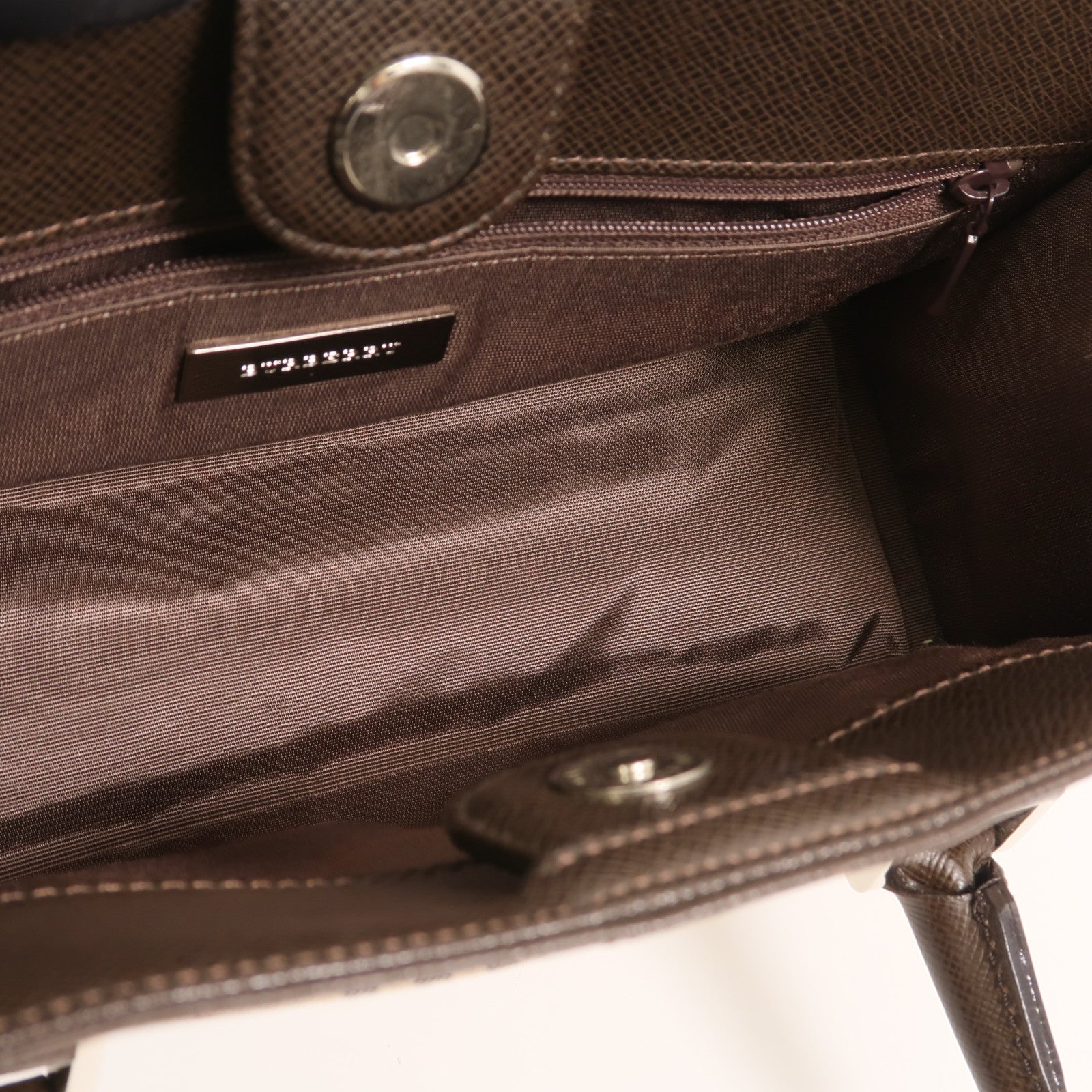 BURBERRY 牛皮皮革/帆布Hand Bag手挽袋