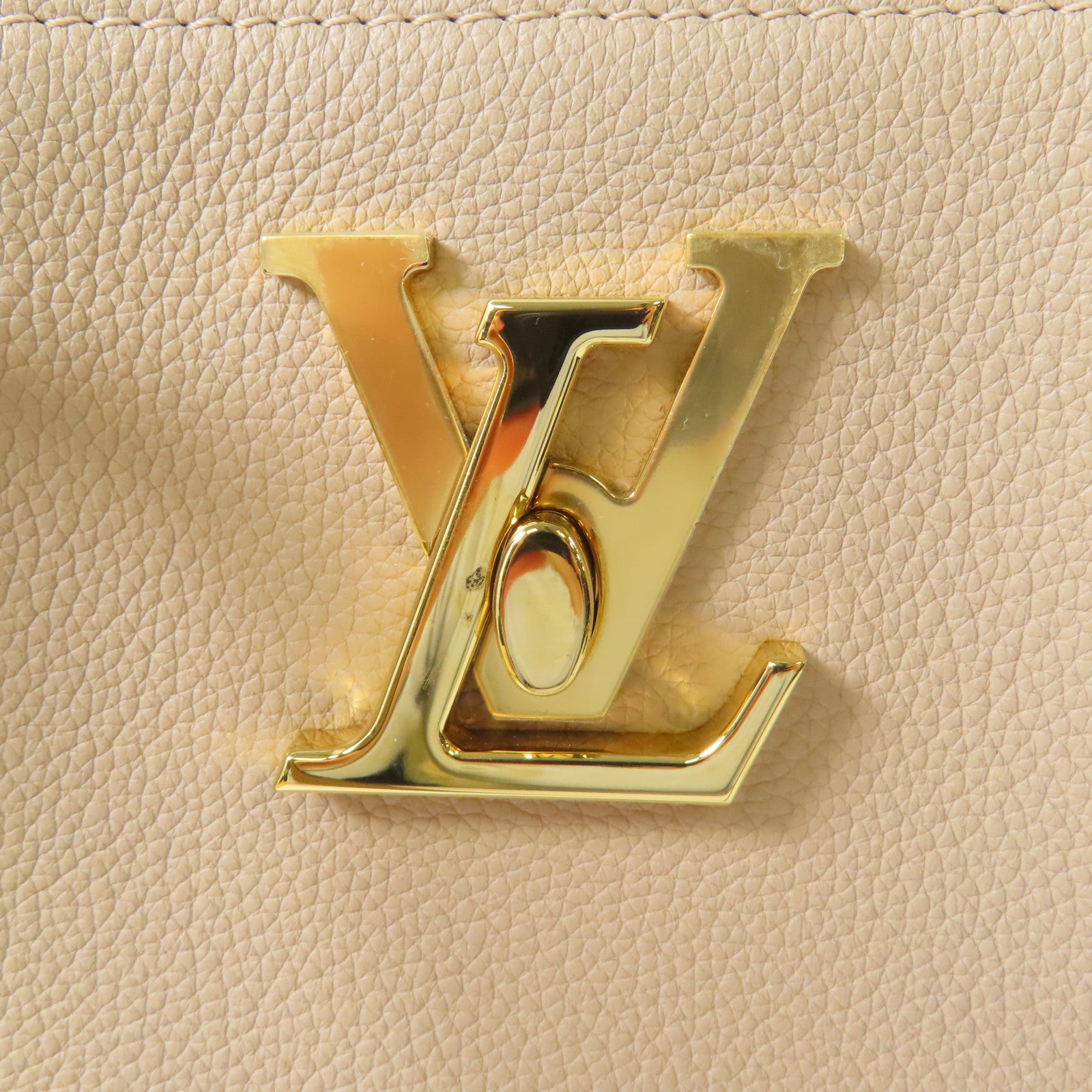 LOUIS VUITTON 牛皮皮革Lockme Shopper Tote金扣肩背袋