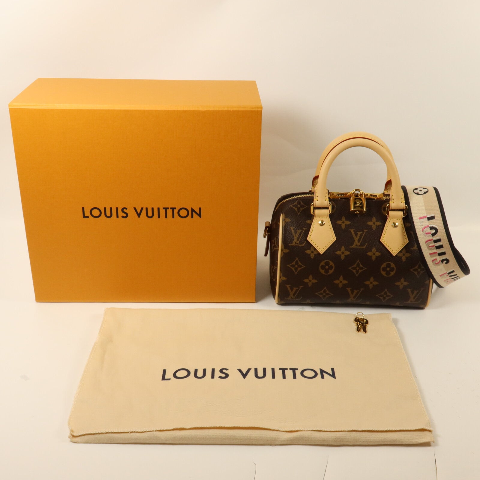 LOUIS VUITTON Monogram Speedy Bandouliere 20手挽肩背兩用袋