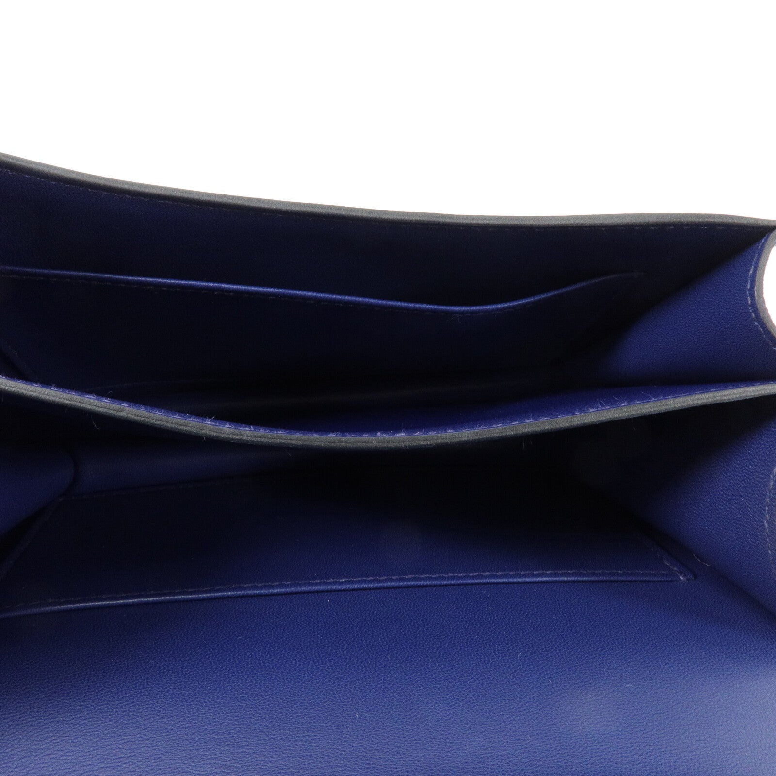 HERMES Epsom皮革Constance Mini肩背袋Bleu Saphir