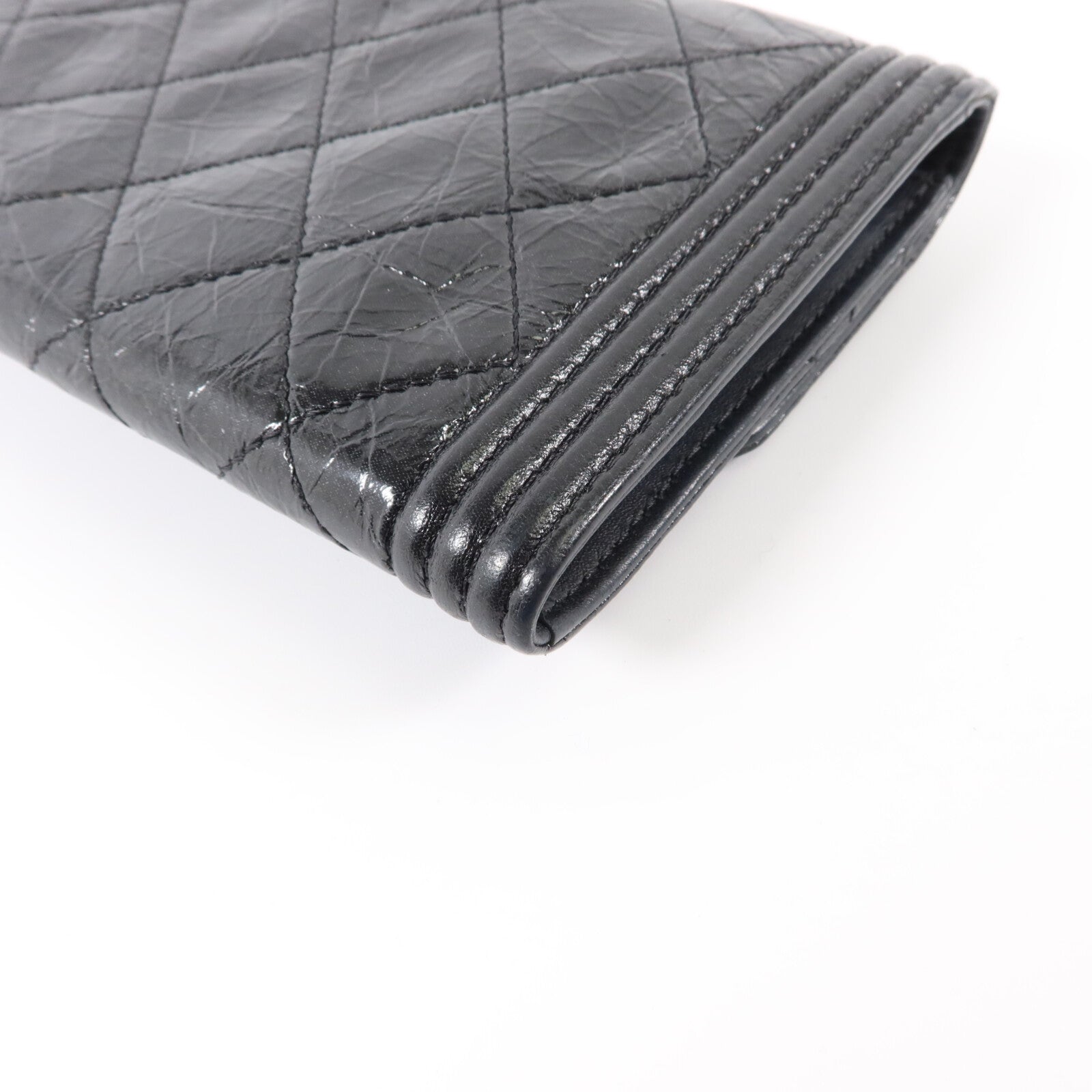CHANEL 牛皮皮革Boy Chanel Small Flap Wallet錢包