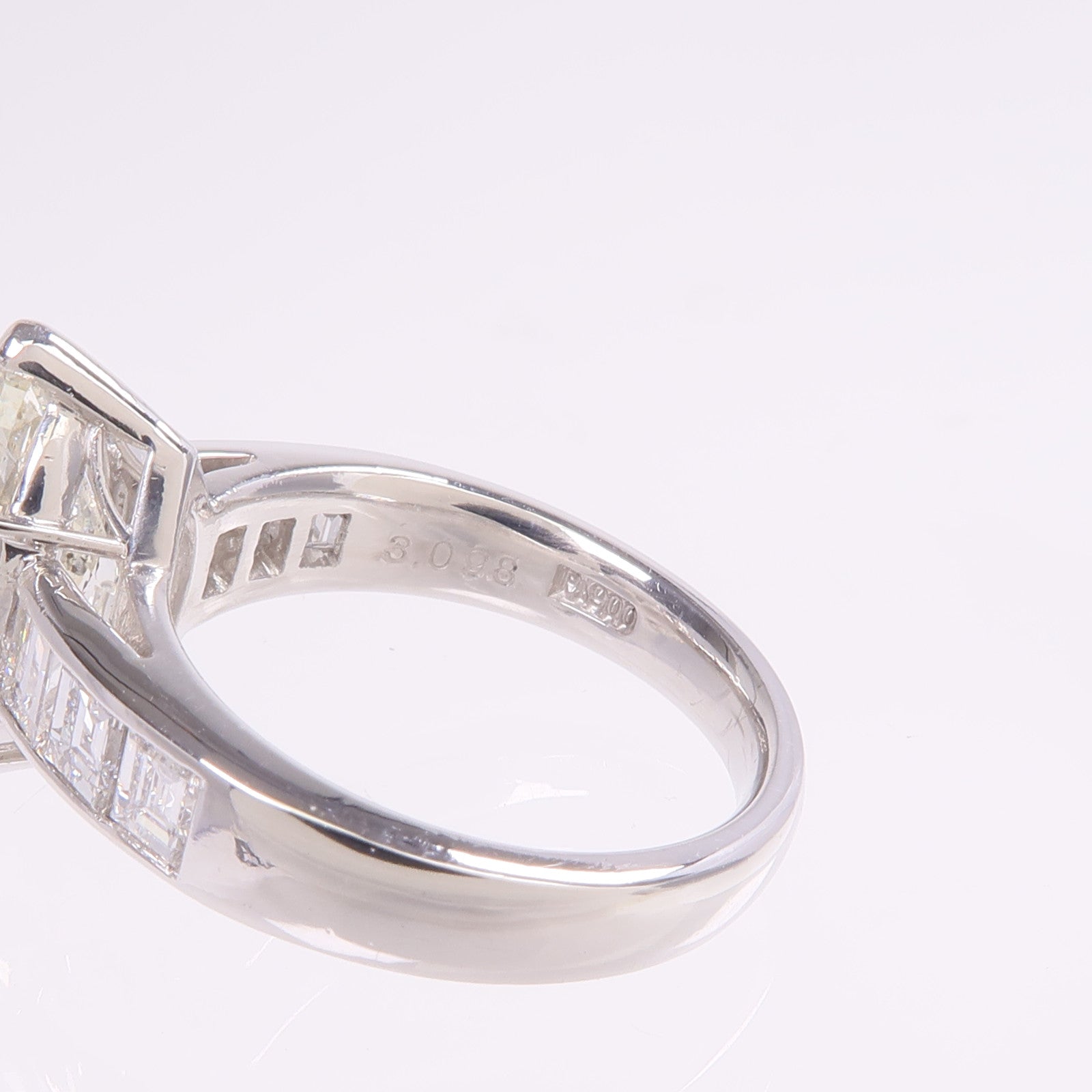 JEWELRY PT900鉑金Diamond Ring鑽石戒指US#5.25