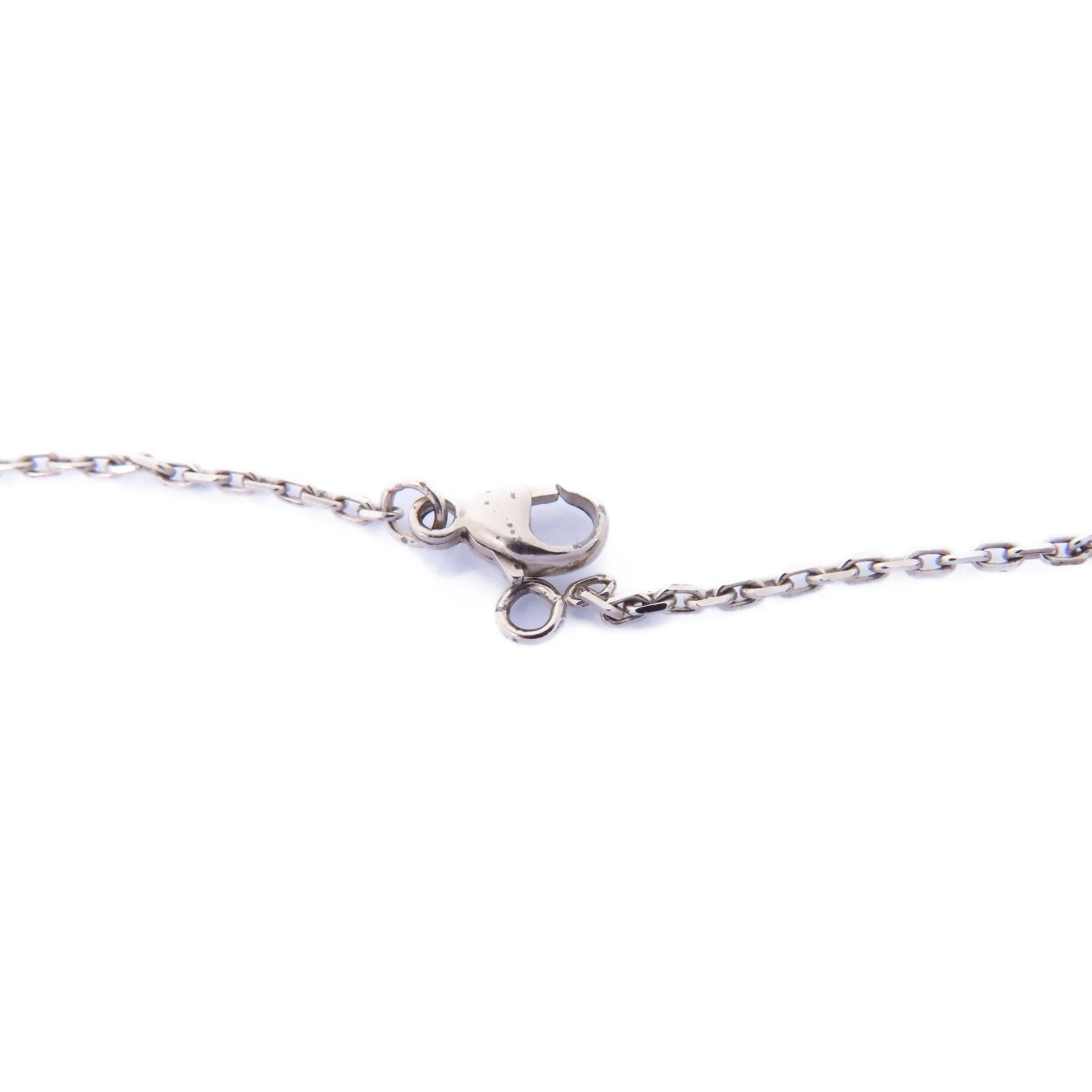 HERMES 金屬Mini Pop H Necklace項鍊白色/銀色